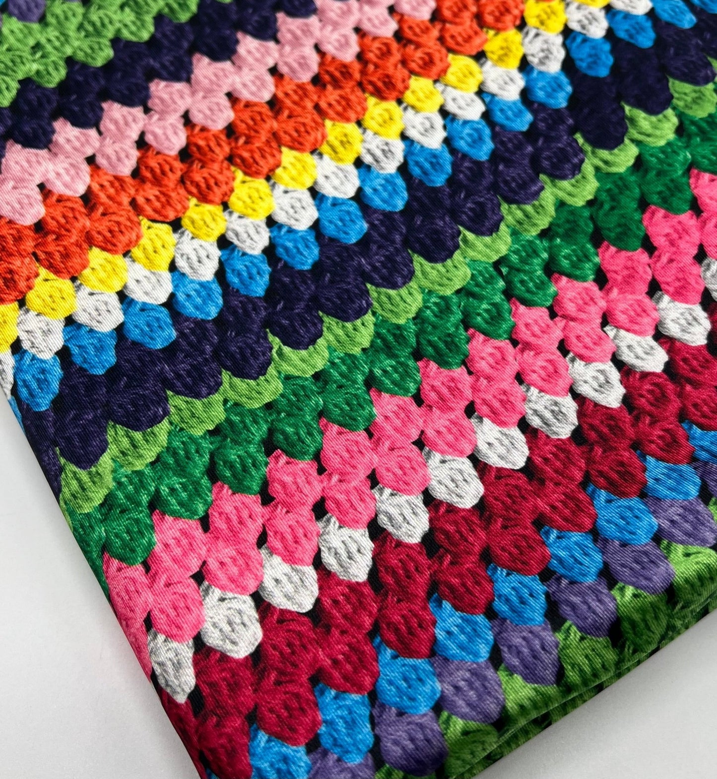 Crochet Printed Swimwear / Sportswear 4 Way Stretch Fabric - T9 Fabrics