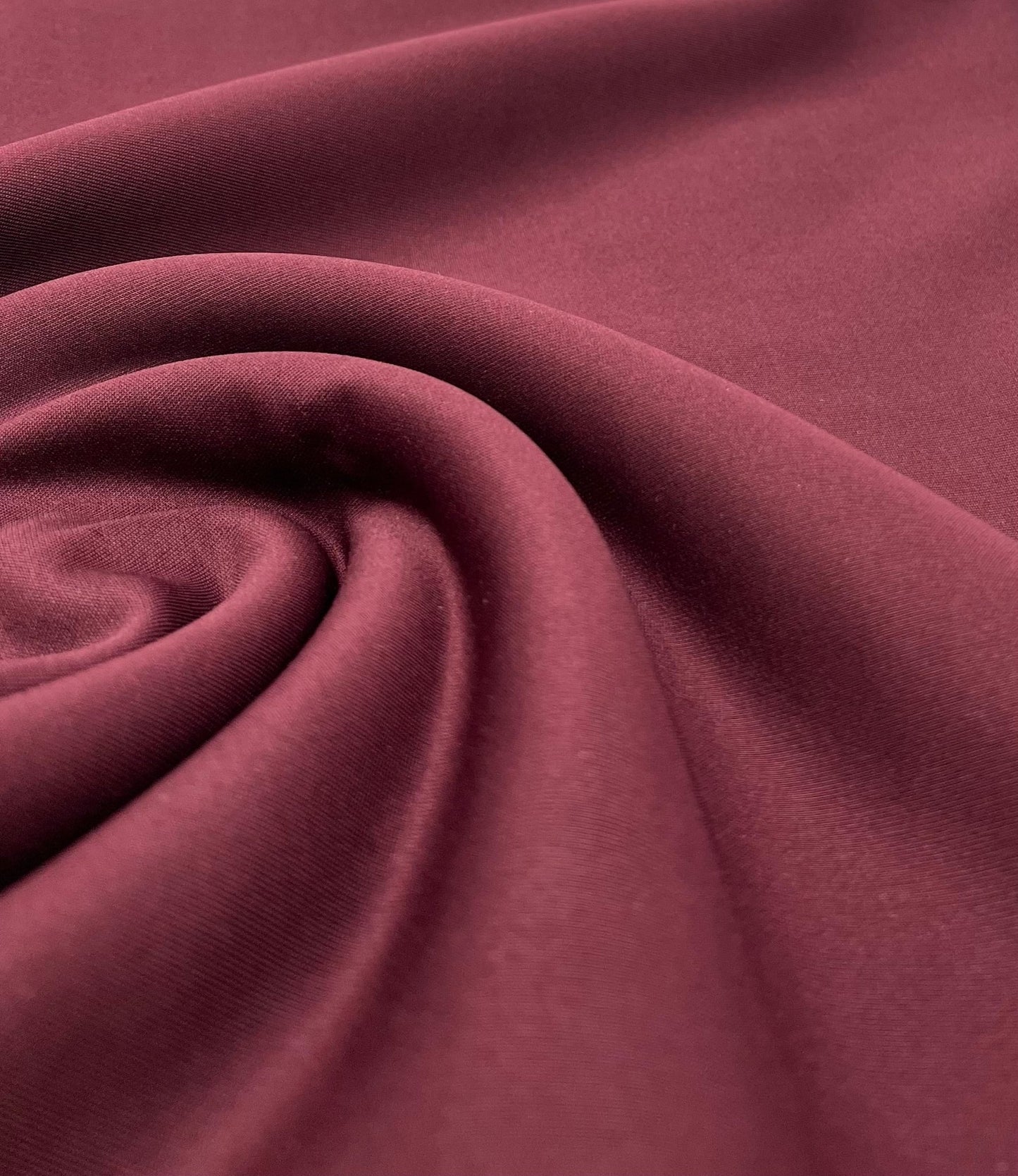 Dark Burgundy Plain Scuba 2 Way Stretch Jersey Fabric - T9 Fabrics