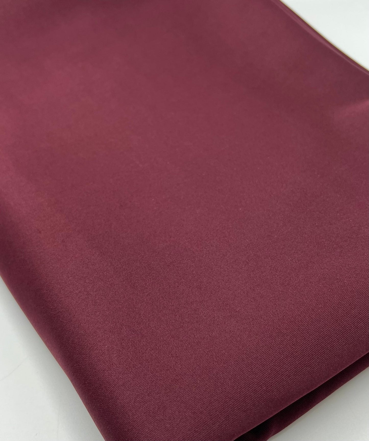 Dark Burgundy Plain Scuba 2 Way Stretch Jersey Fabric - T9 Fabrics
