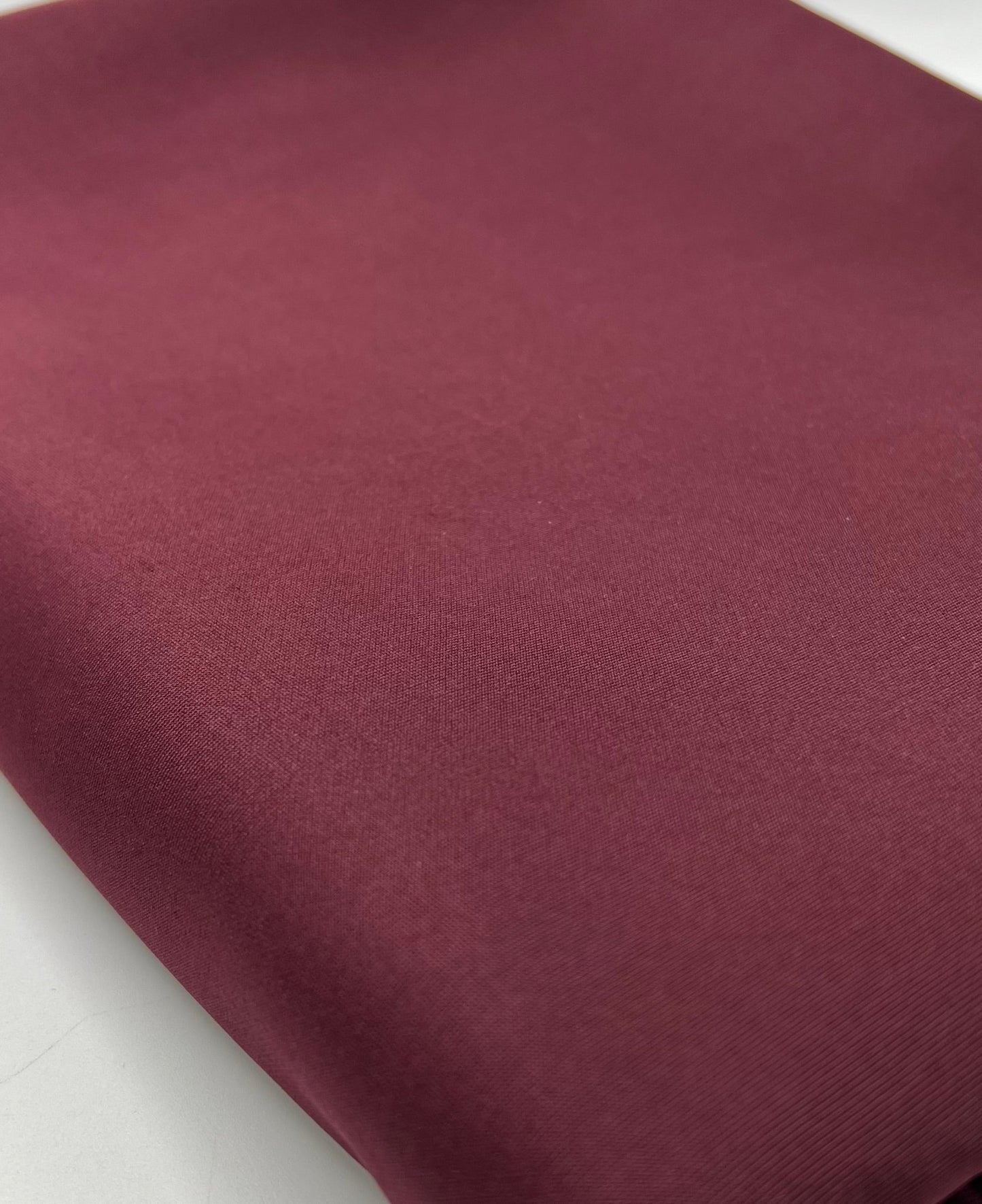 Dark Burgundy Plain Scuba 2 Way Stretch Jersey Fabric - T9 Fabrics