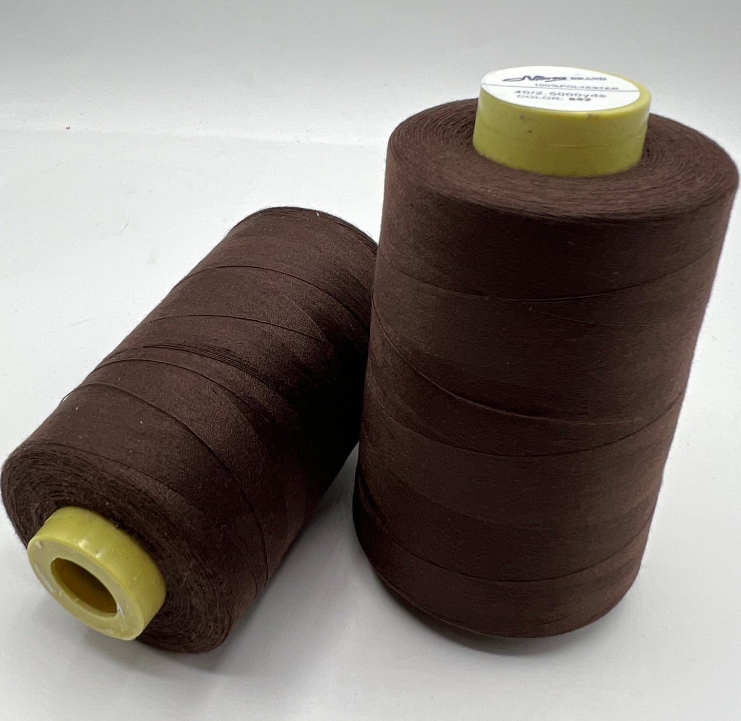 Dark Chocolate Brown Sewing Thread Spun Polyester 120's Overlocking 5000 Yard - T9 Fabrics