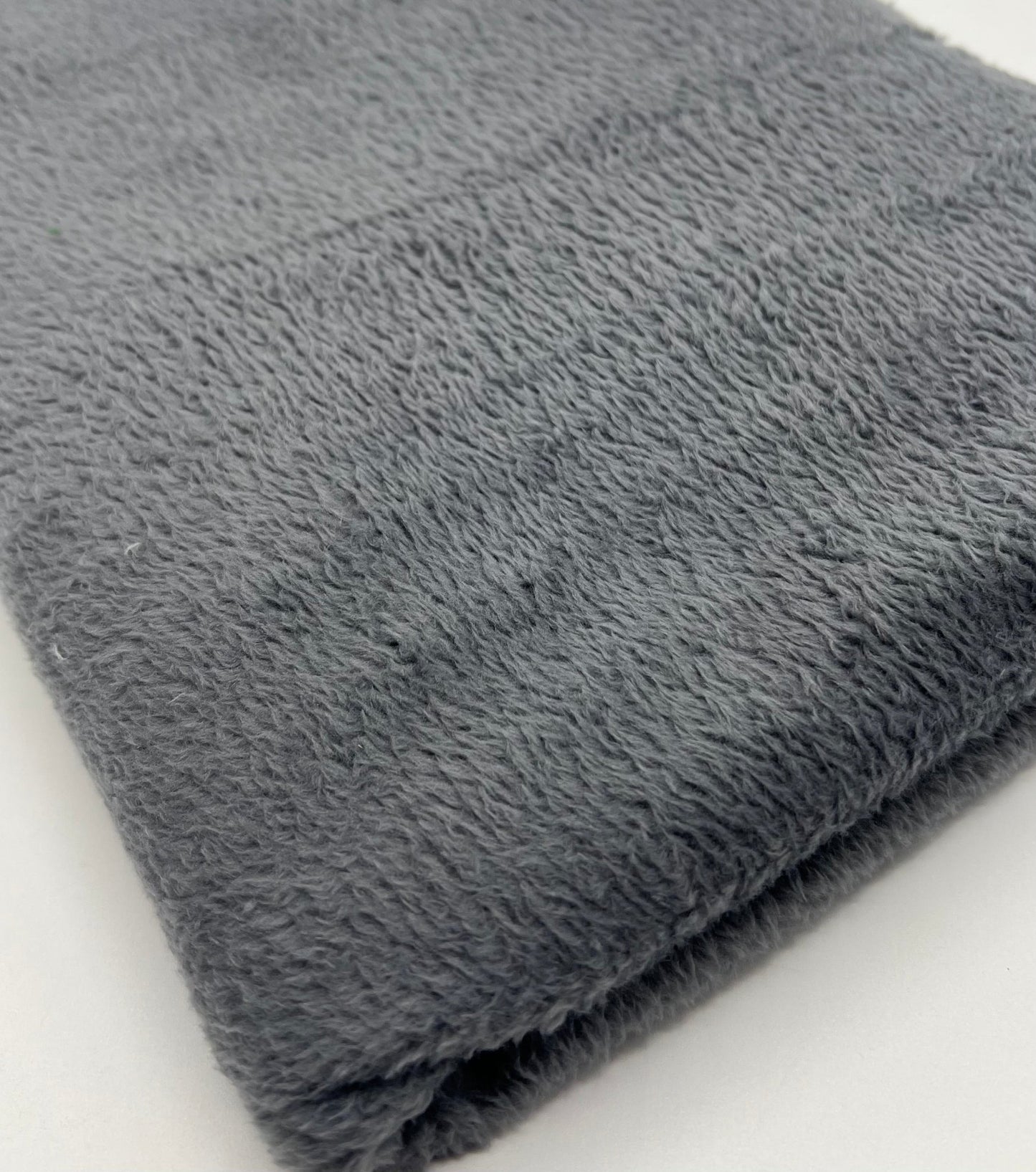 Dark Grey Super Soft Plain Cuddle Fleece Fabric Blanket Loungewear - T9 Fabrics