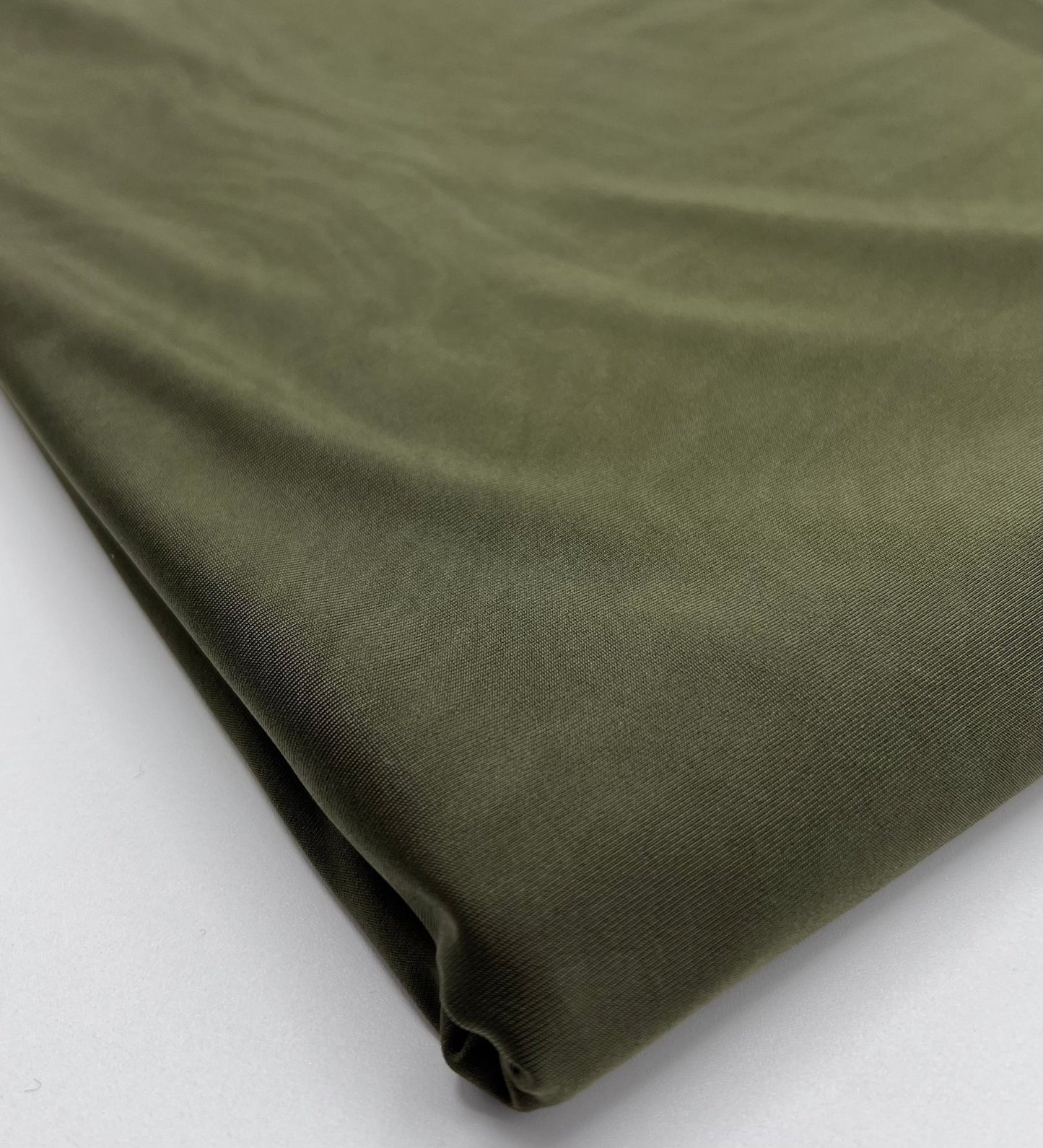 Dark Khaki Plain Soft Touch Stretch Fabric - T9 Fabrics