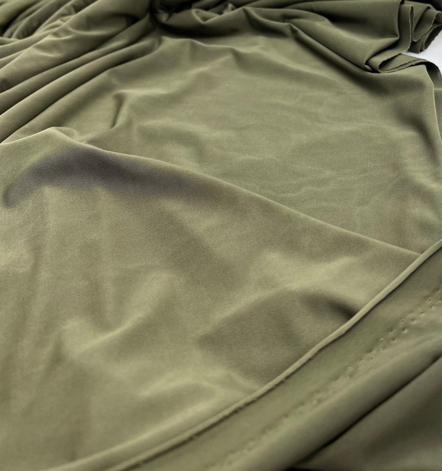 Dark Khaki Plain Soft Touch Stretch Fabric - T9 Fabrics