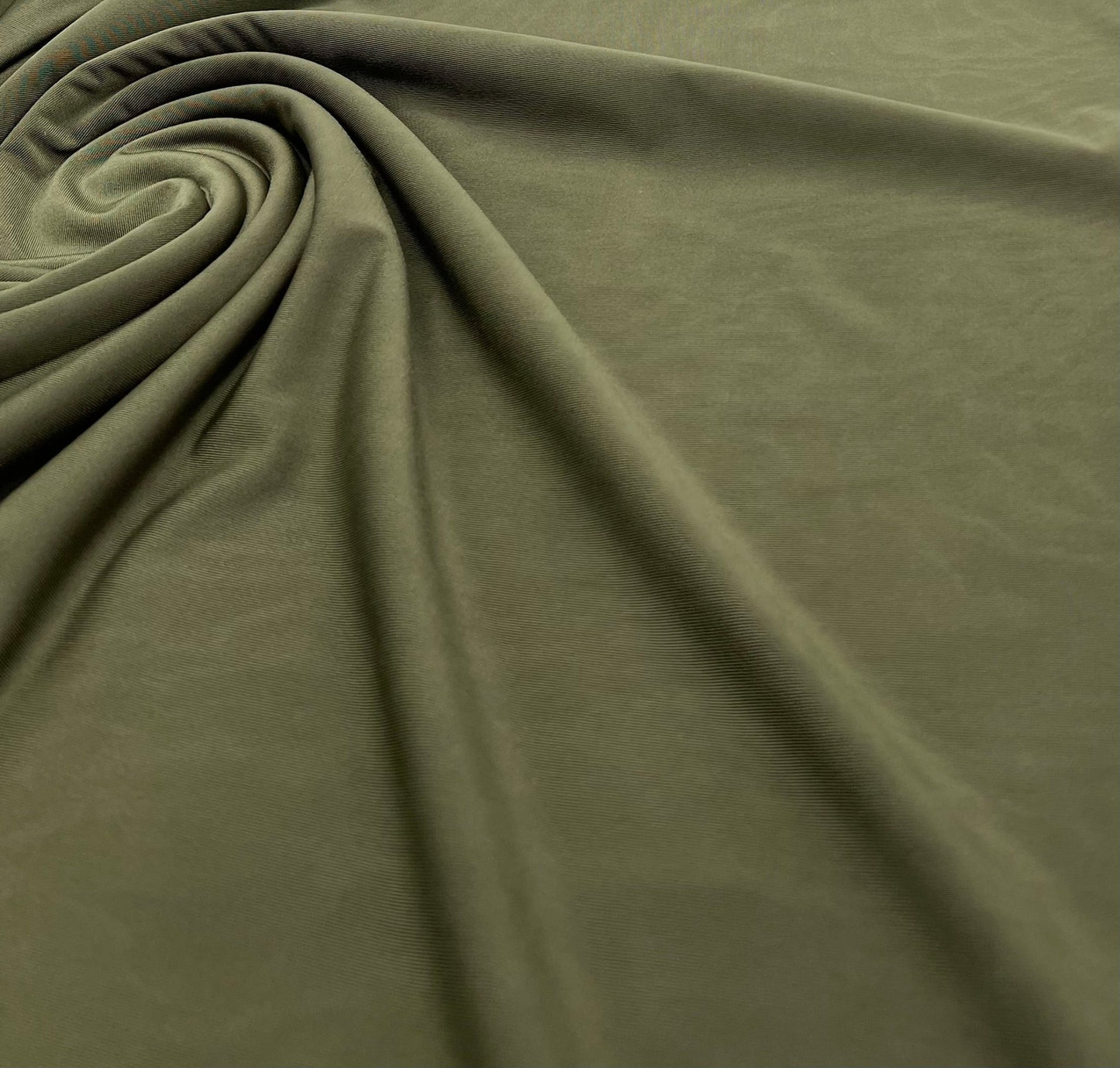Dark Khaki Plain Soft Touch Stretch Fabric - T9 Fabrics