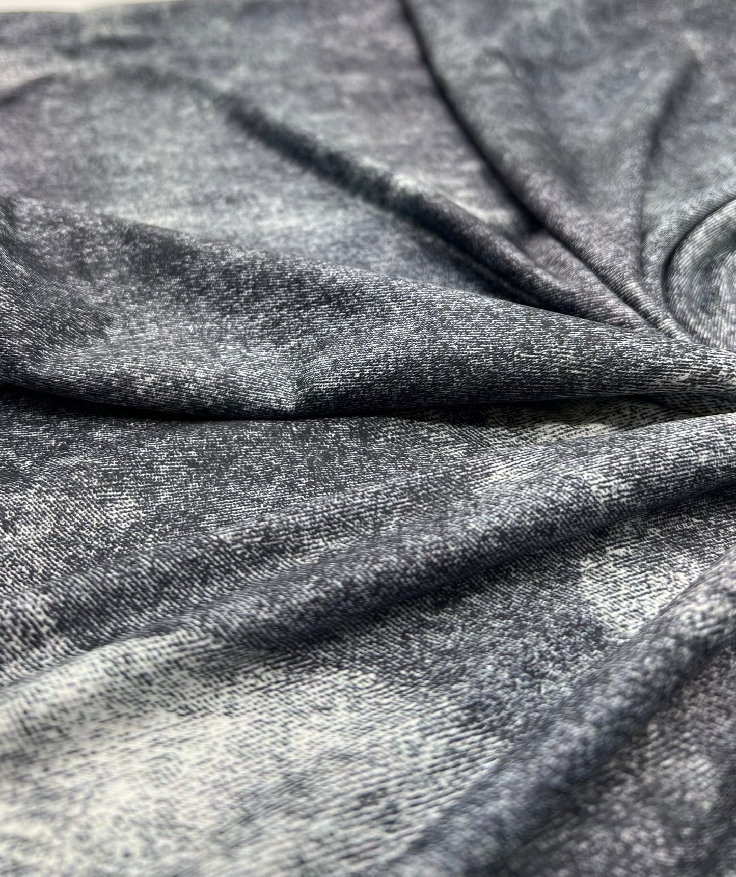 Denim Mix Print Soft Touch 4 Way Stretch Fabric - T9 Fabrics