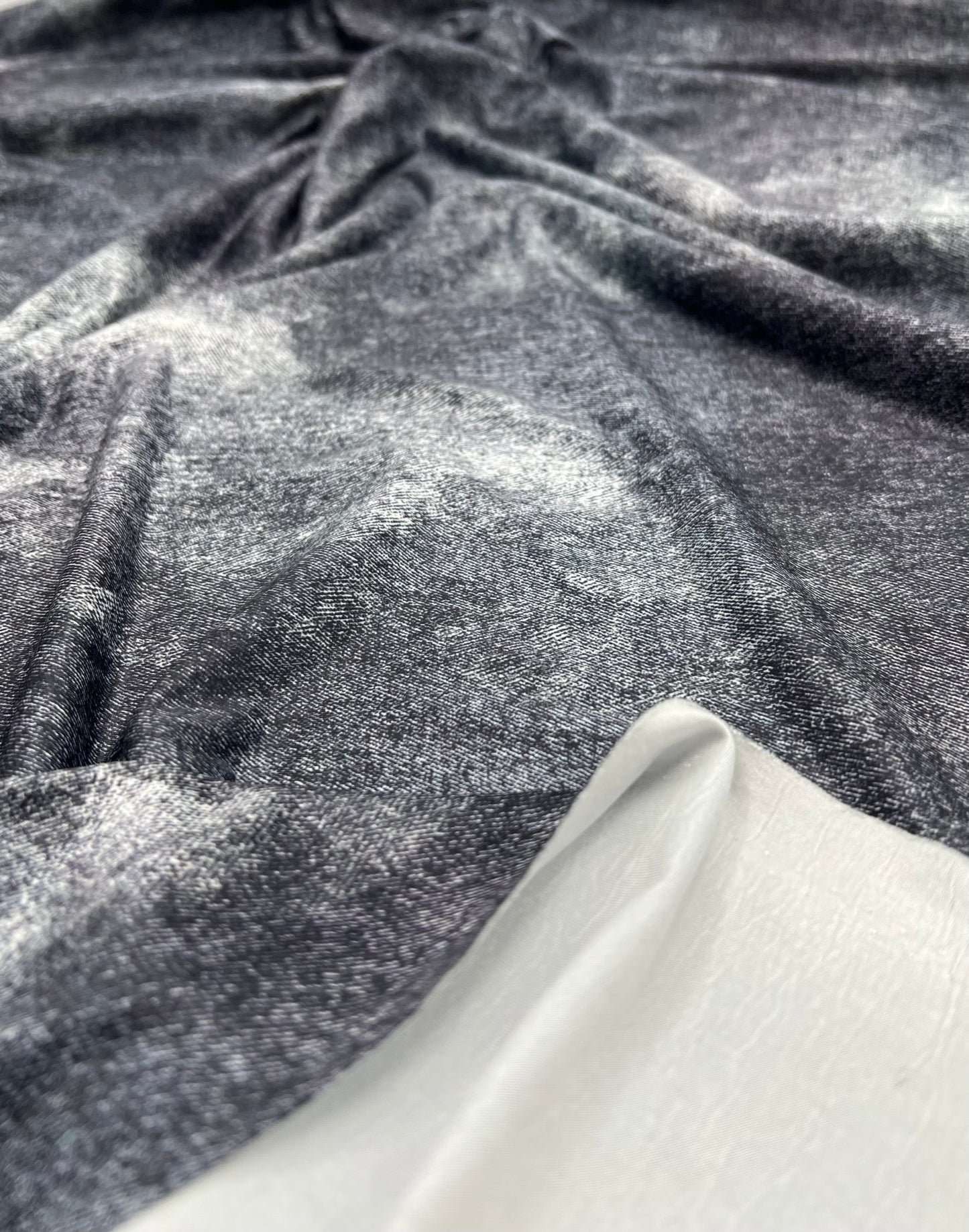 Denim Mix Print Soft Touch 4 Way Stretch Fabric - T9 Fabrics