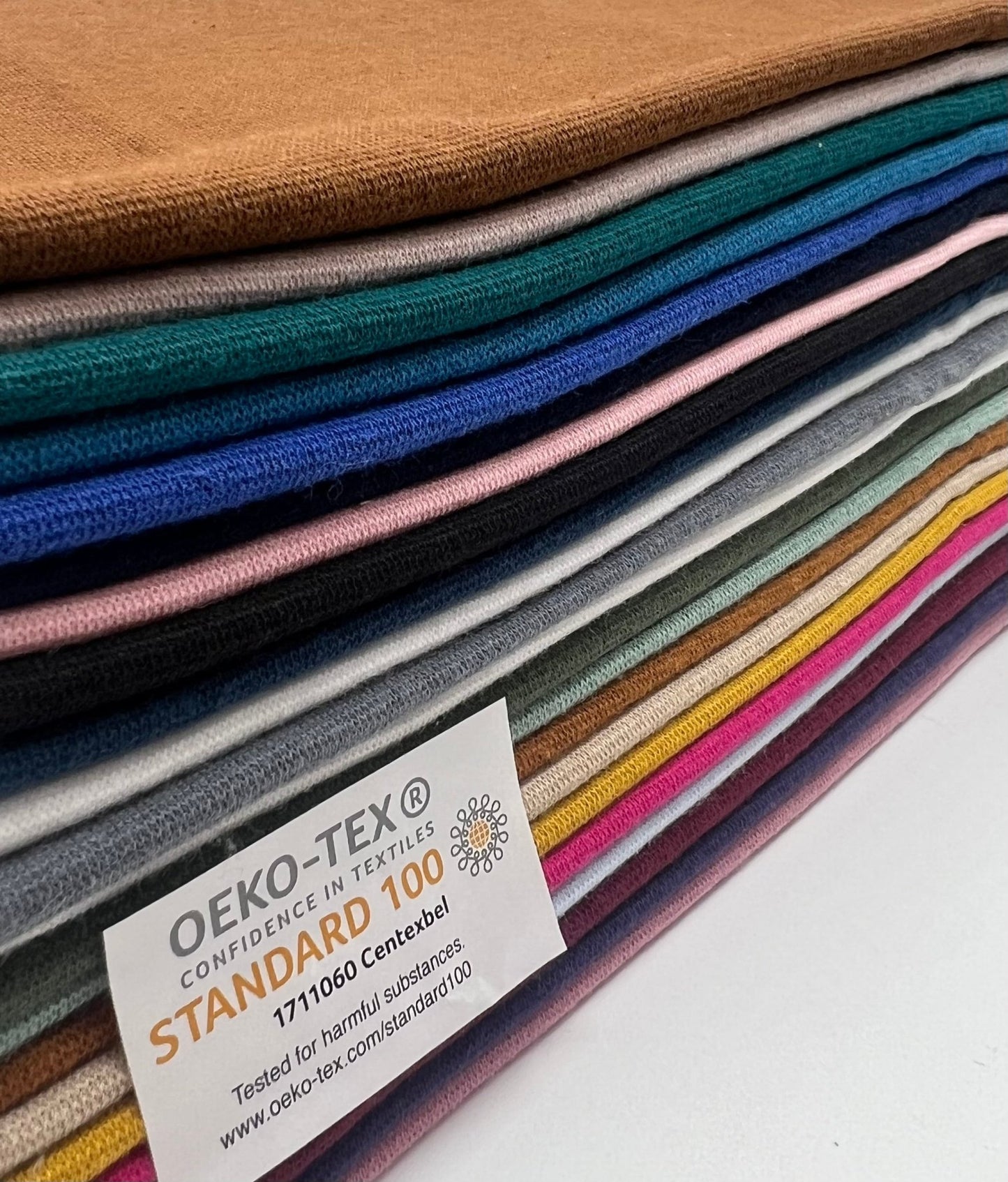 Dusky Pink Jersey Cuffing Ribbing Fabric 270 GSM Cotton Knit 70cm Wide - T9 Fabrics