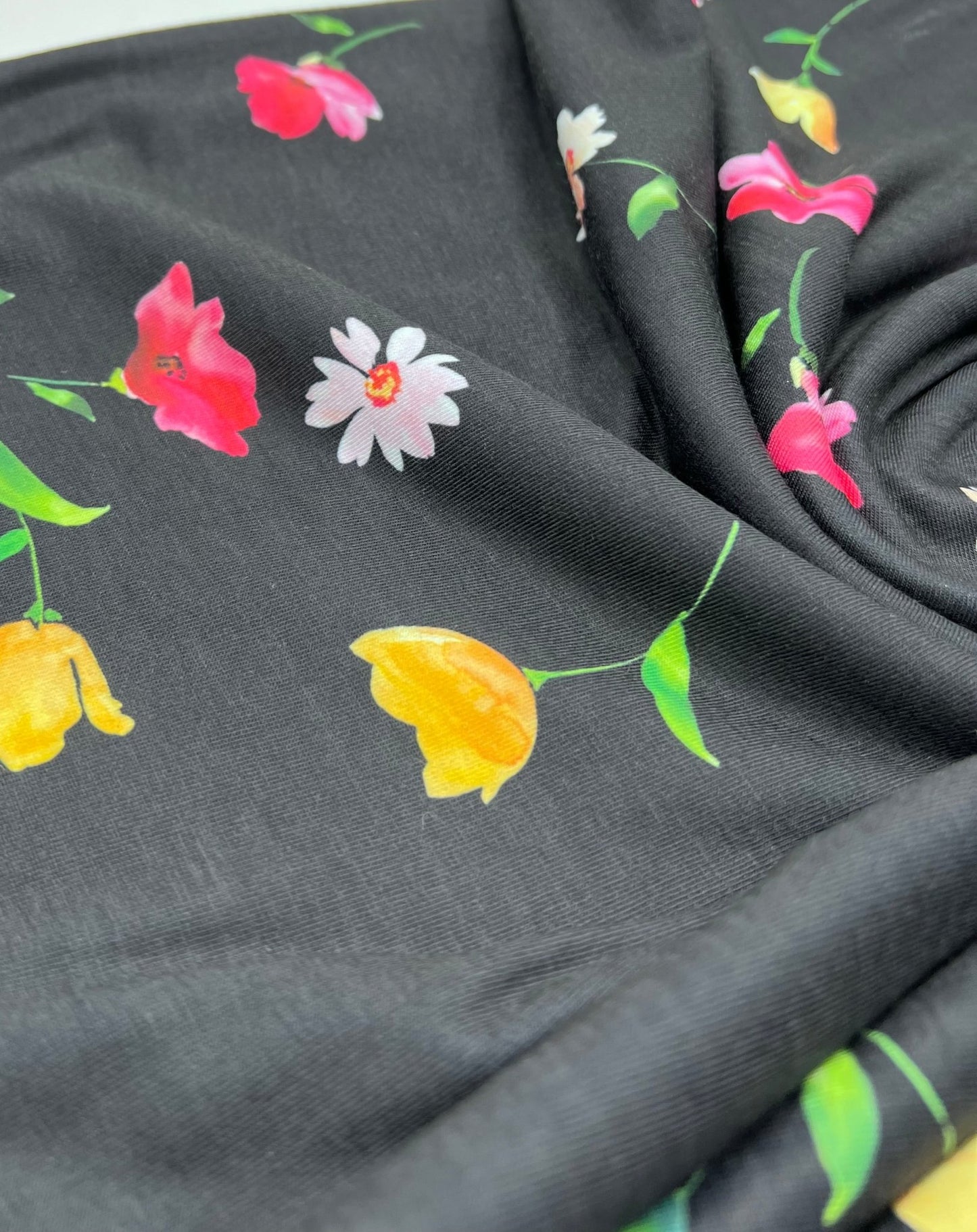Floral Multi Print Viscose Elastane 4 Way Stretch Fabric - T9 Fabrics