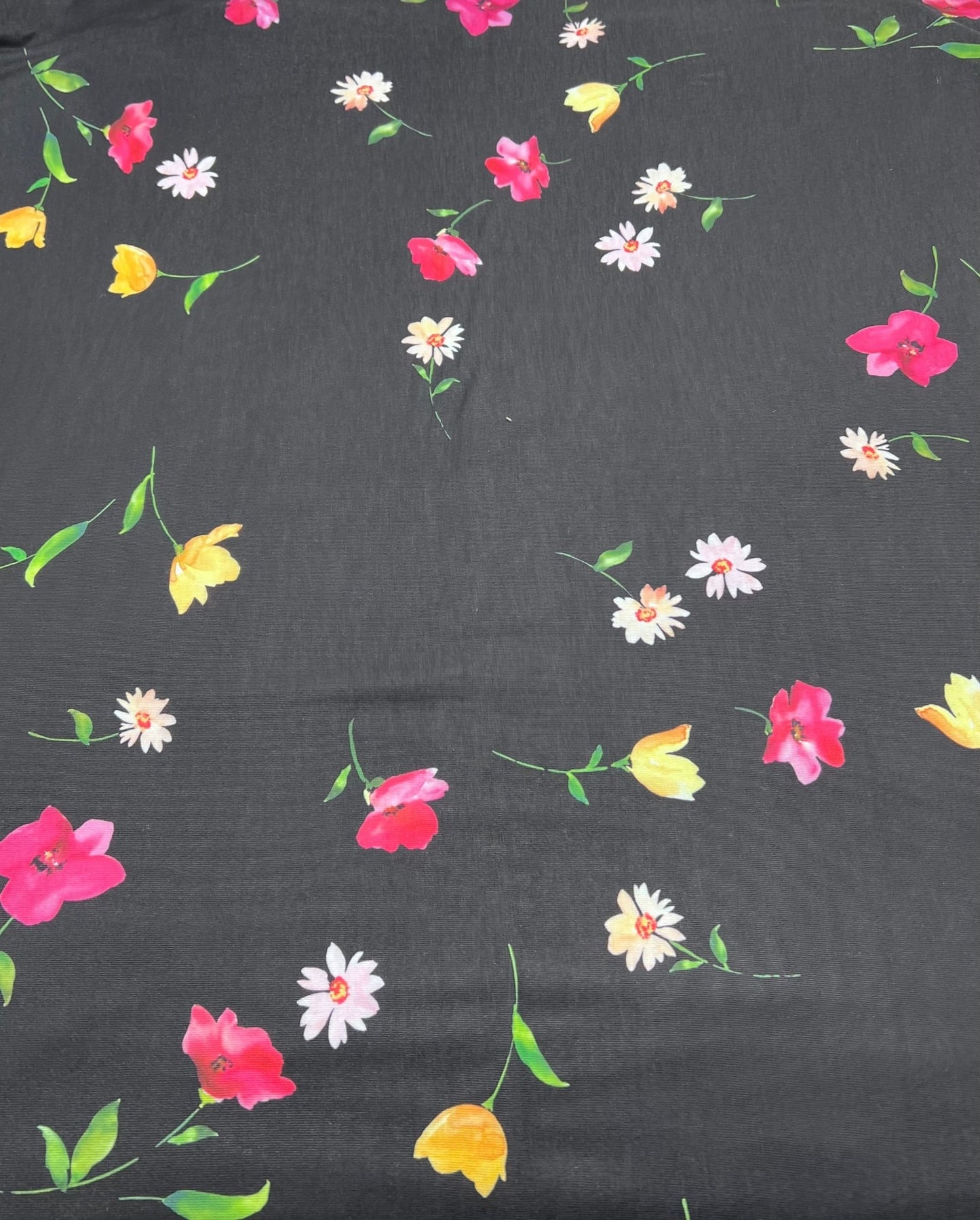 Floral Multi Print Viscose Elastane 4 Way Stretch Fabric - T9 Fabrics