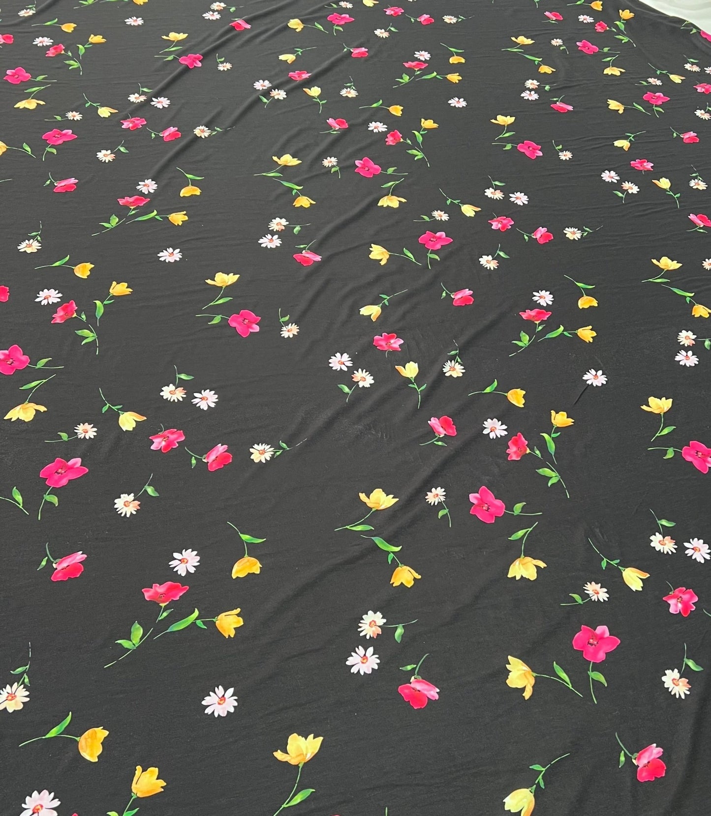 Floral Multi Print Viscose Elastane 4 Way Stretch Fabric - T9 Fabrics