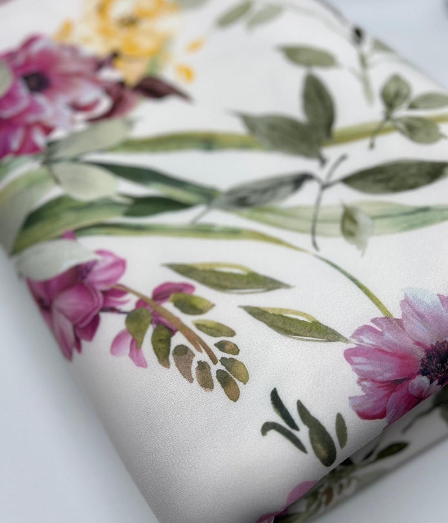 Floral Scuba Foam 3D Scuba Stretch Jersey Fabric 2 Way Stretch - T9 Fabrics