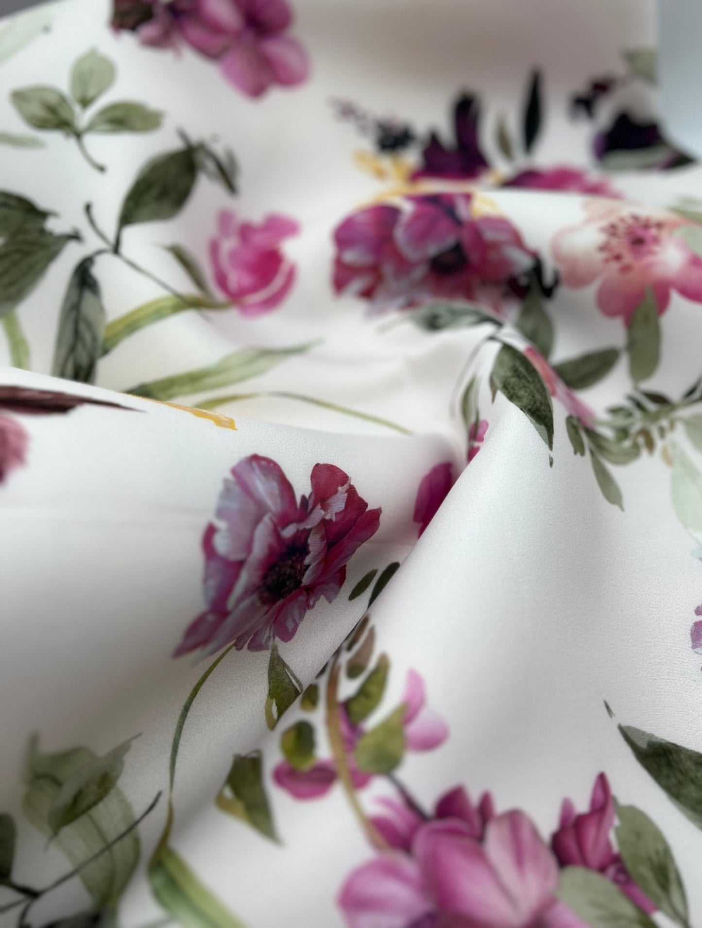 Floral Scuba Foam 3D Scuba Stretch Jersey Fabric 2 Way Stretch - T9 Fabrics
