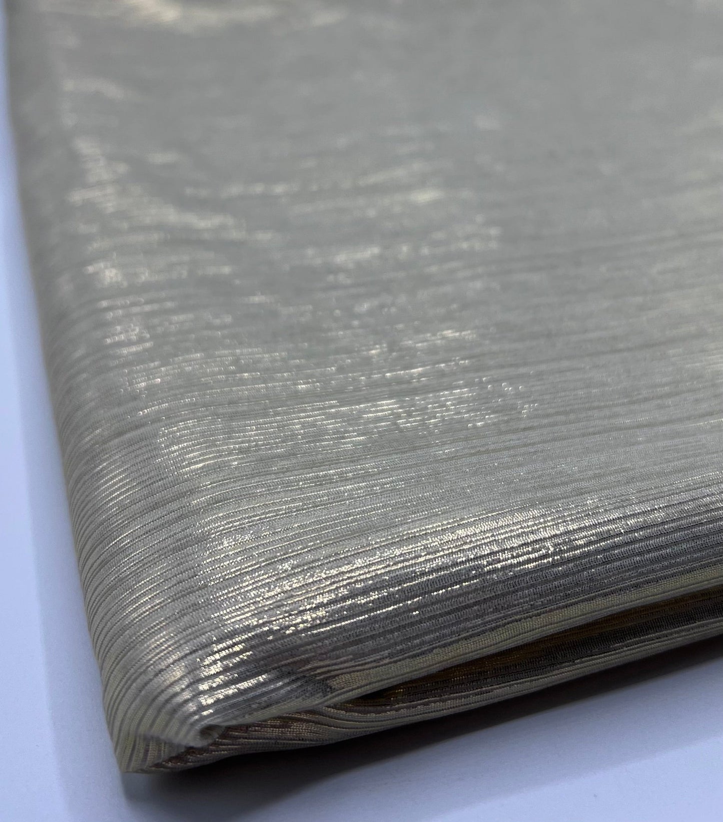 Gold Shiny Metallic Foil Rib Fabric - T9 Fabrics