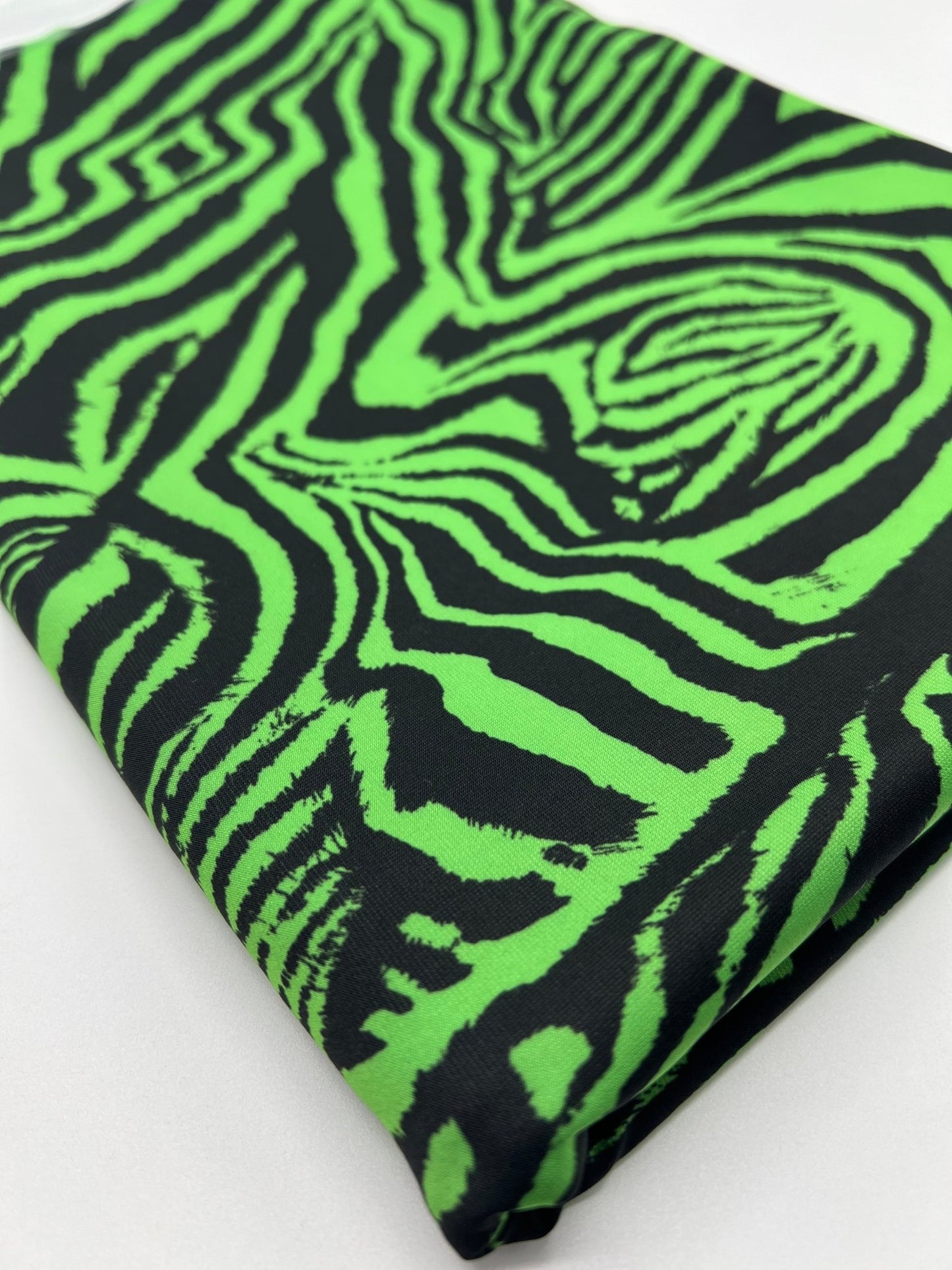 Green Black Animal Print ITY Fabric 4 Way Stretch - T9 Fabrics