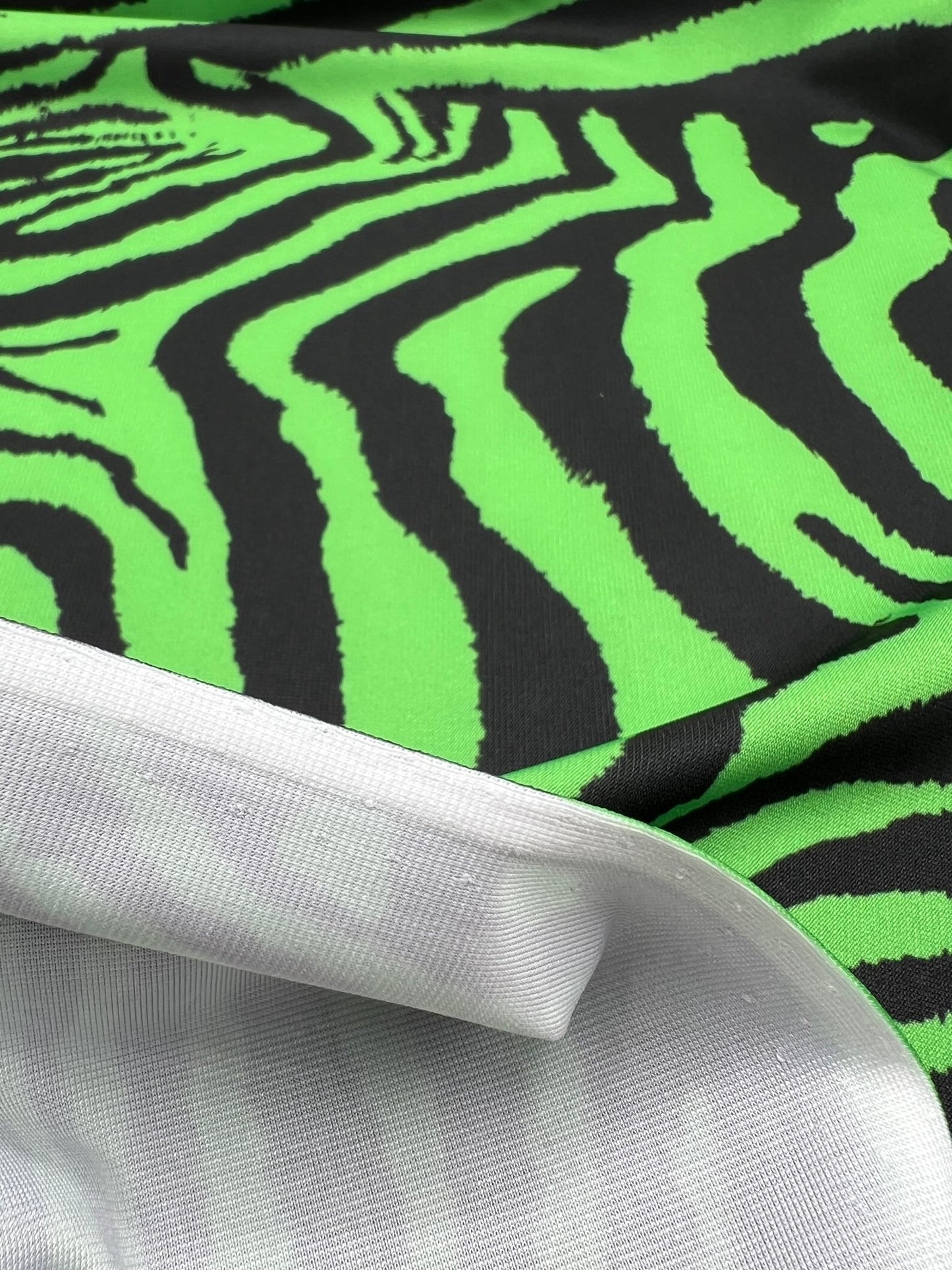 Green Black Animal Print ITY Fabric 4 Way Stretch - T9 Fabrics