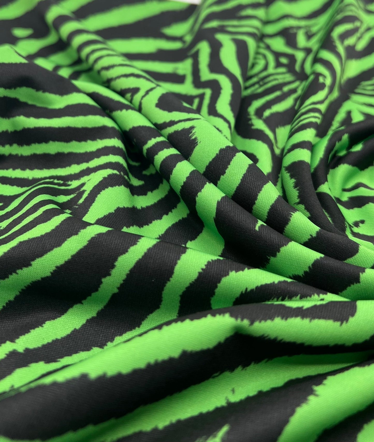 Green Black Animal Print ITY Fabric 4 Way Stretch - T9 Fabrics