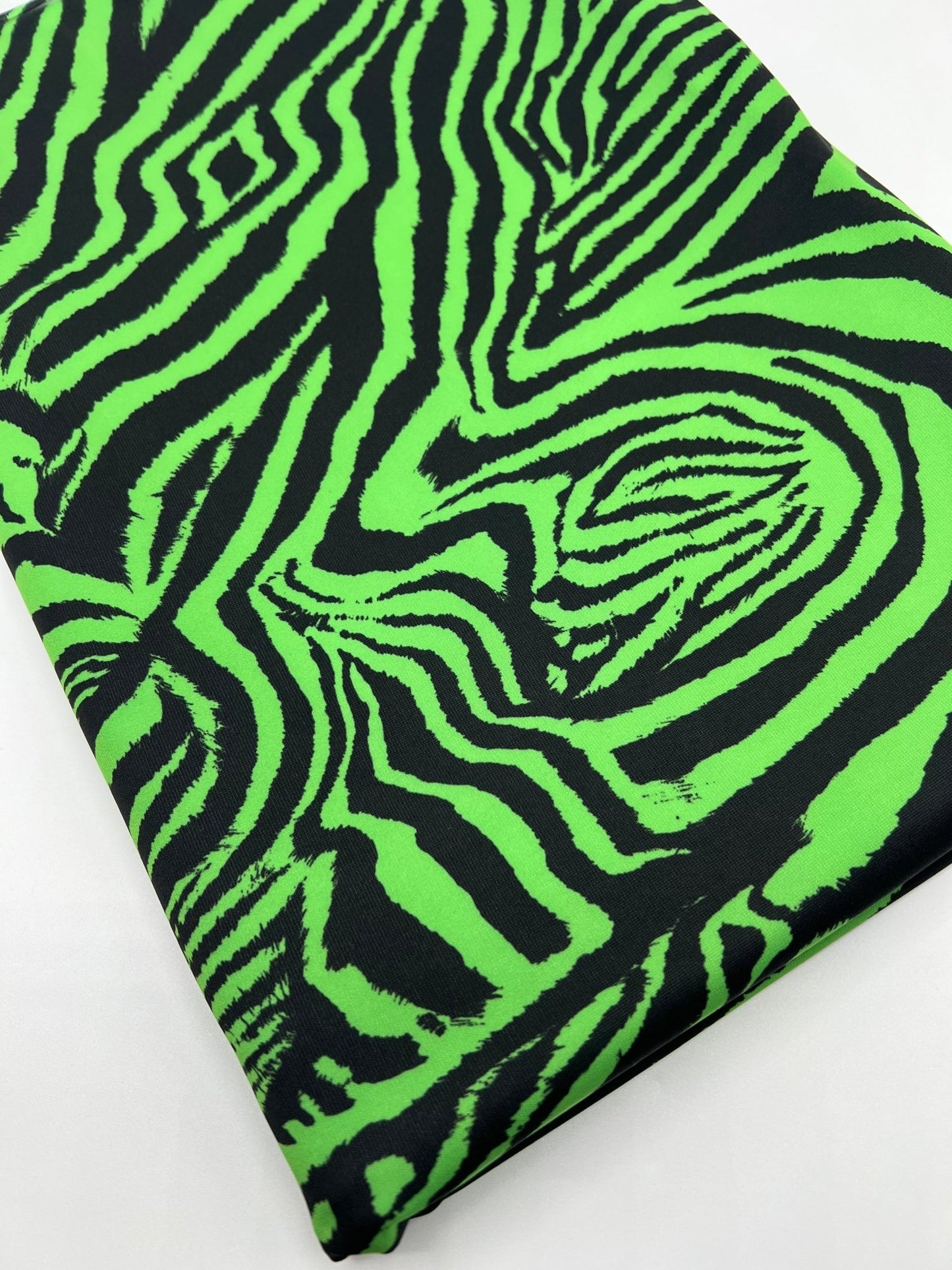 Green Black Animal Print ITY Fabric 4 Way Stretch - T9 Fabrics