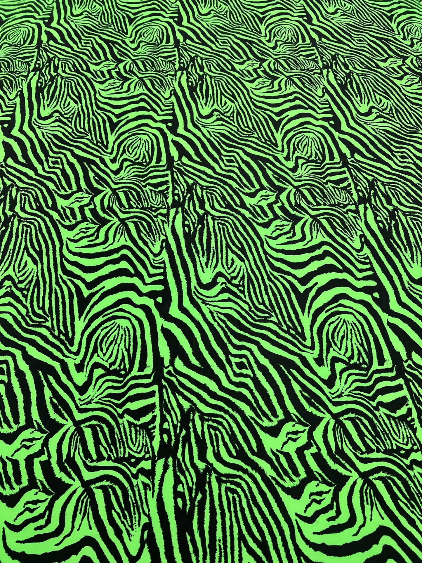 Green Black Animal Print ITY Fabric 4 Way Stretch - T9 Fabrics