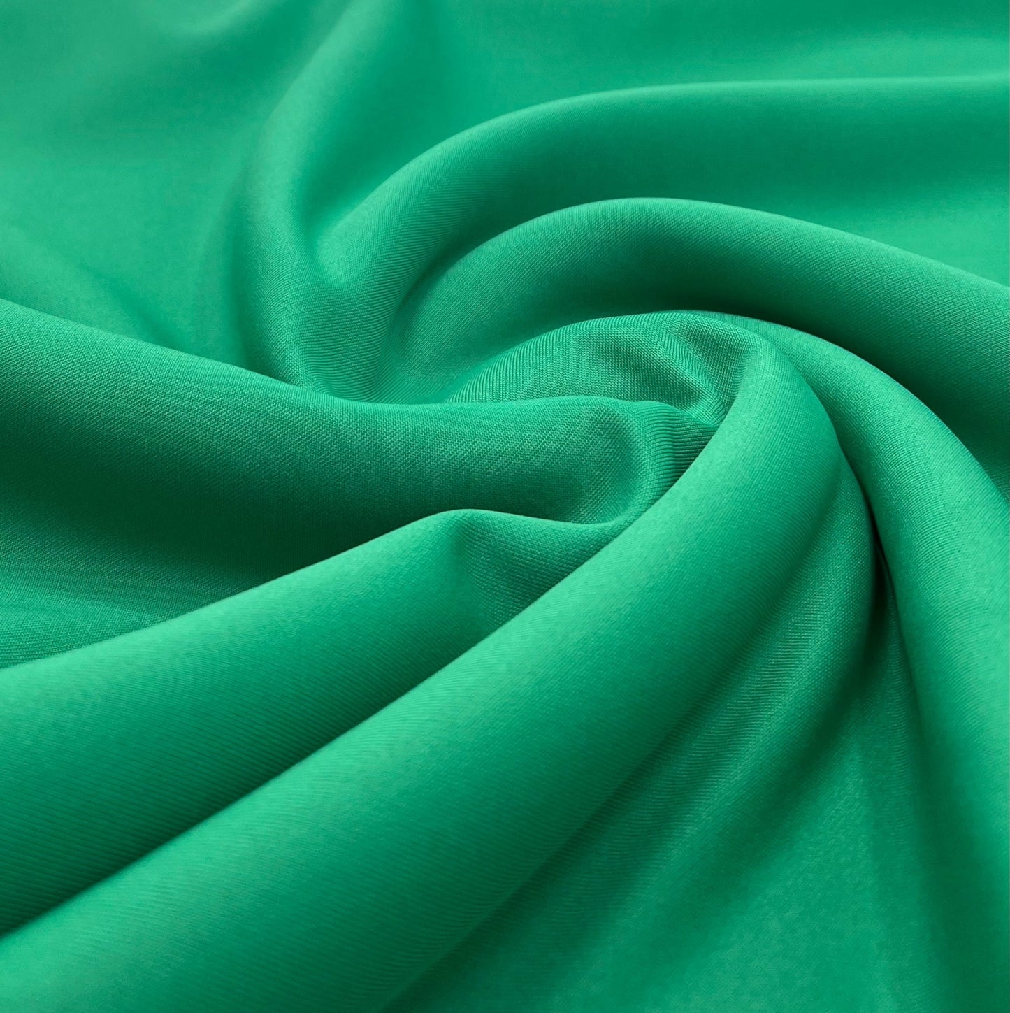 Green Plain Scuba 4 Way Stretch Jersey Fabric - T9 Fabrics