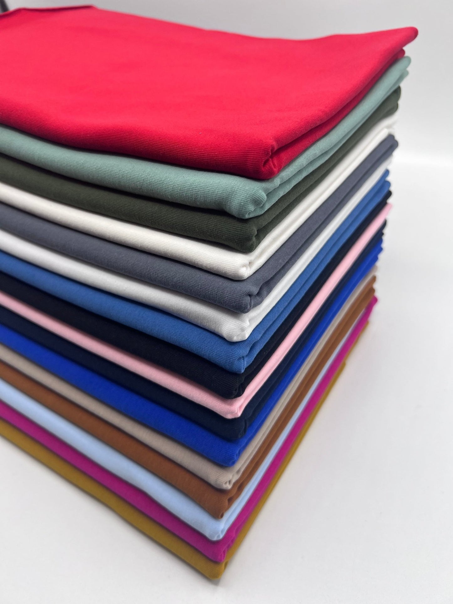 Honey Cotton Stretch Jersey 240 GSM 92/8 Lycra 4 Way Stretch - T9 Fabrics