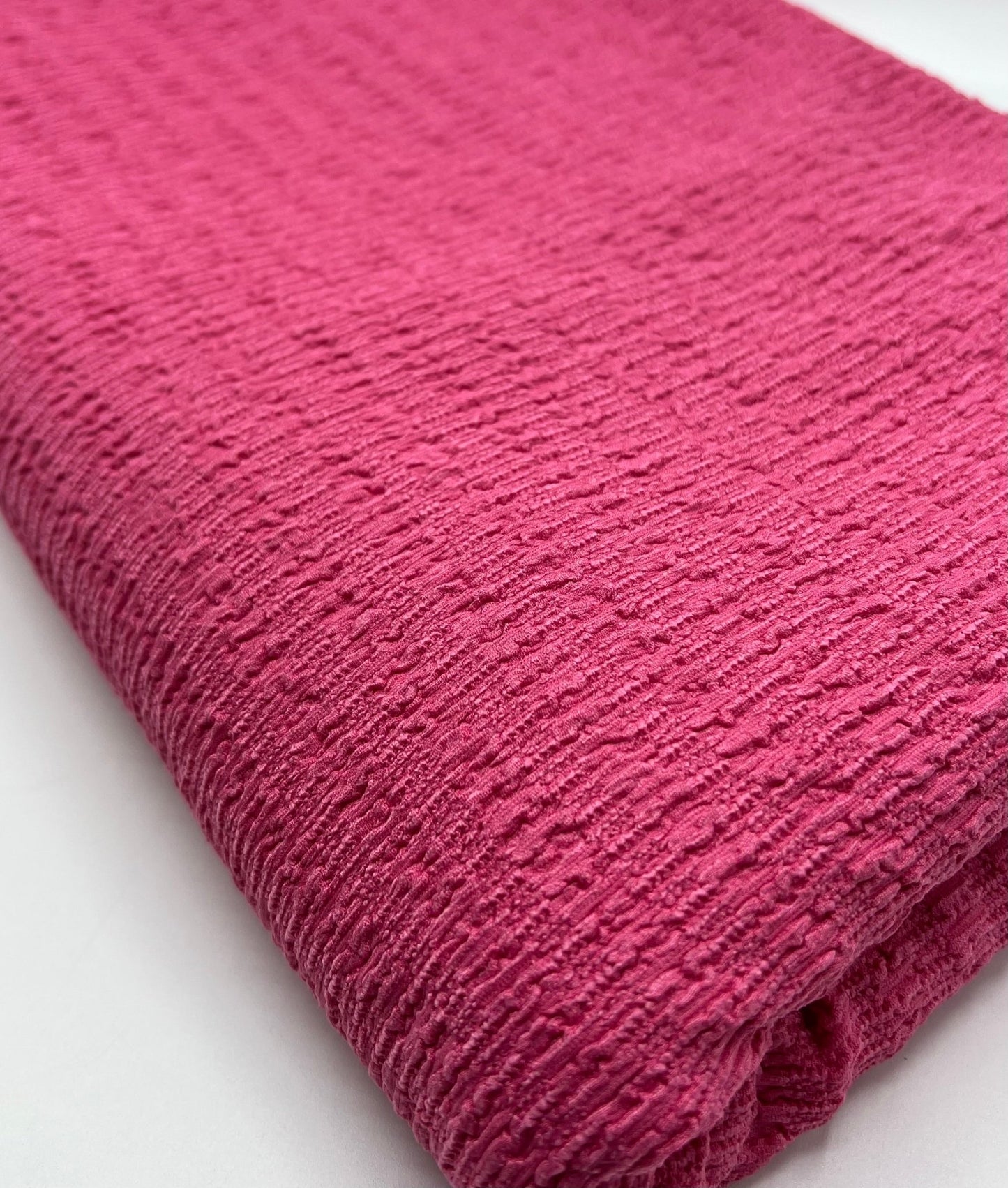 Hot Pink Cerise Popcorn 2 Way Stretch Fabric - T9 Fabrics