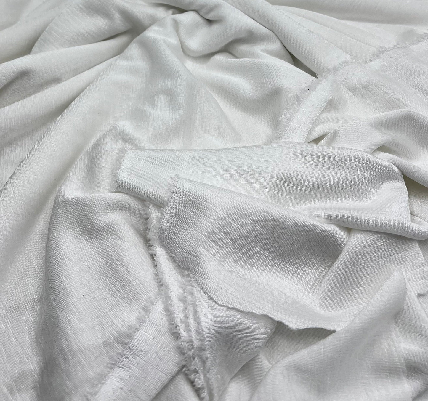 Ivory Acetate Slinky 4 Way Stretch Fabric - T9 Fabrics