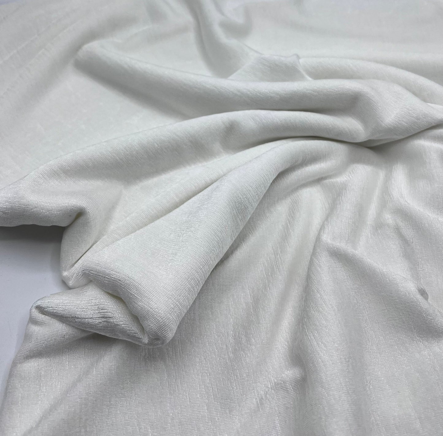 Ivory Acetate Slinky 4 Way Stretch Fabric - T9 Fabrics