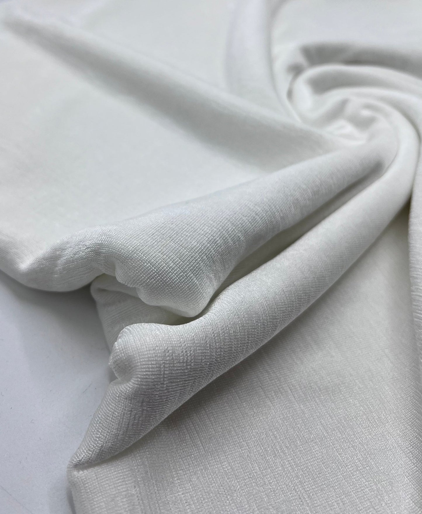 Ivory Acetate Slinky 4 Way Stretch Fabric - T9 Fabrics