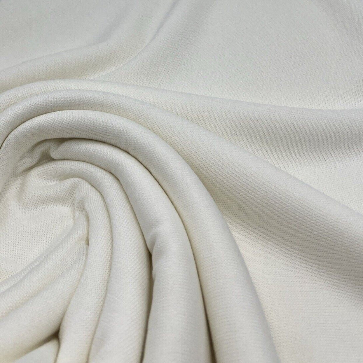 Ivory Melange Knit Stretch Fabric - T9 Fabrics