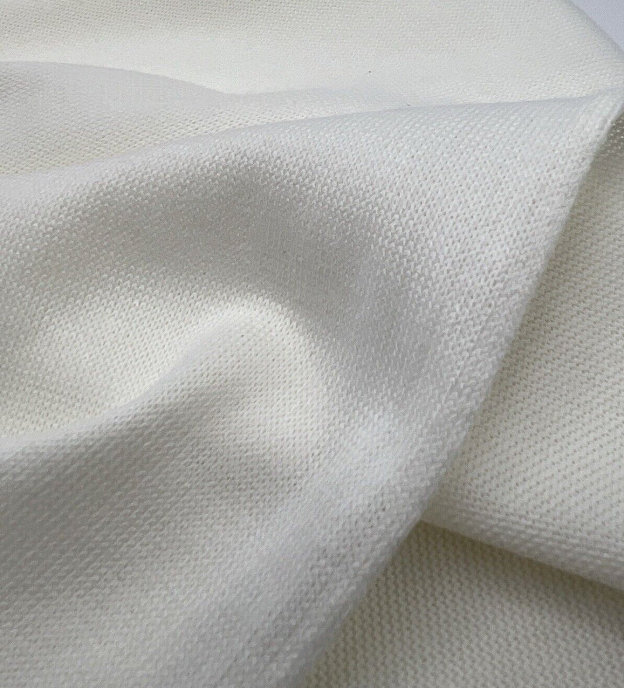 Ivory Melange Knit Stretch Fabric - T9 Fabrics