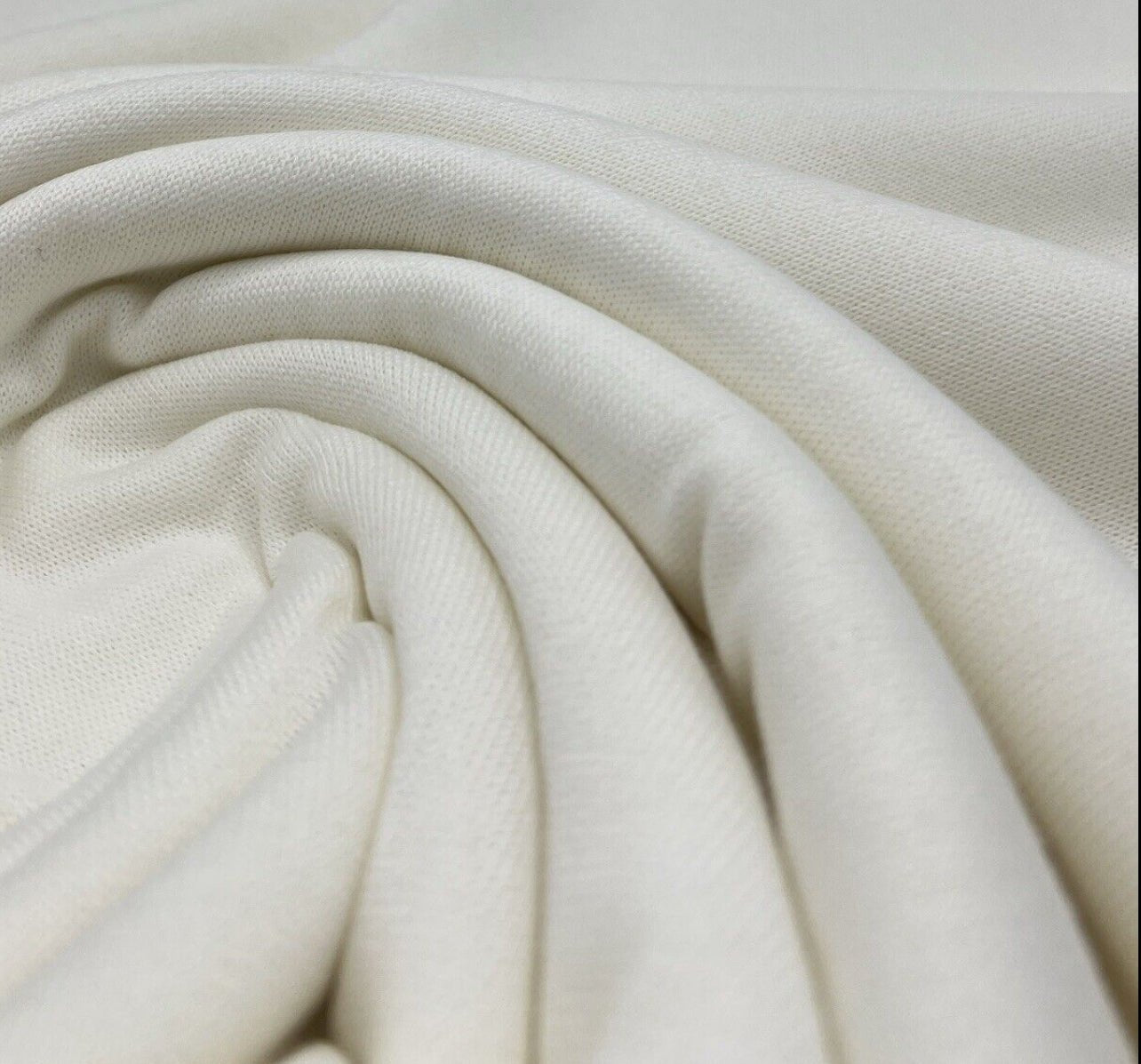 Ivory Melange Knit Stretch Fabric - T9 Fabrics