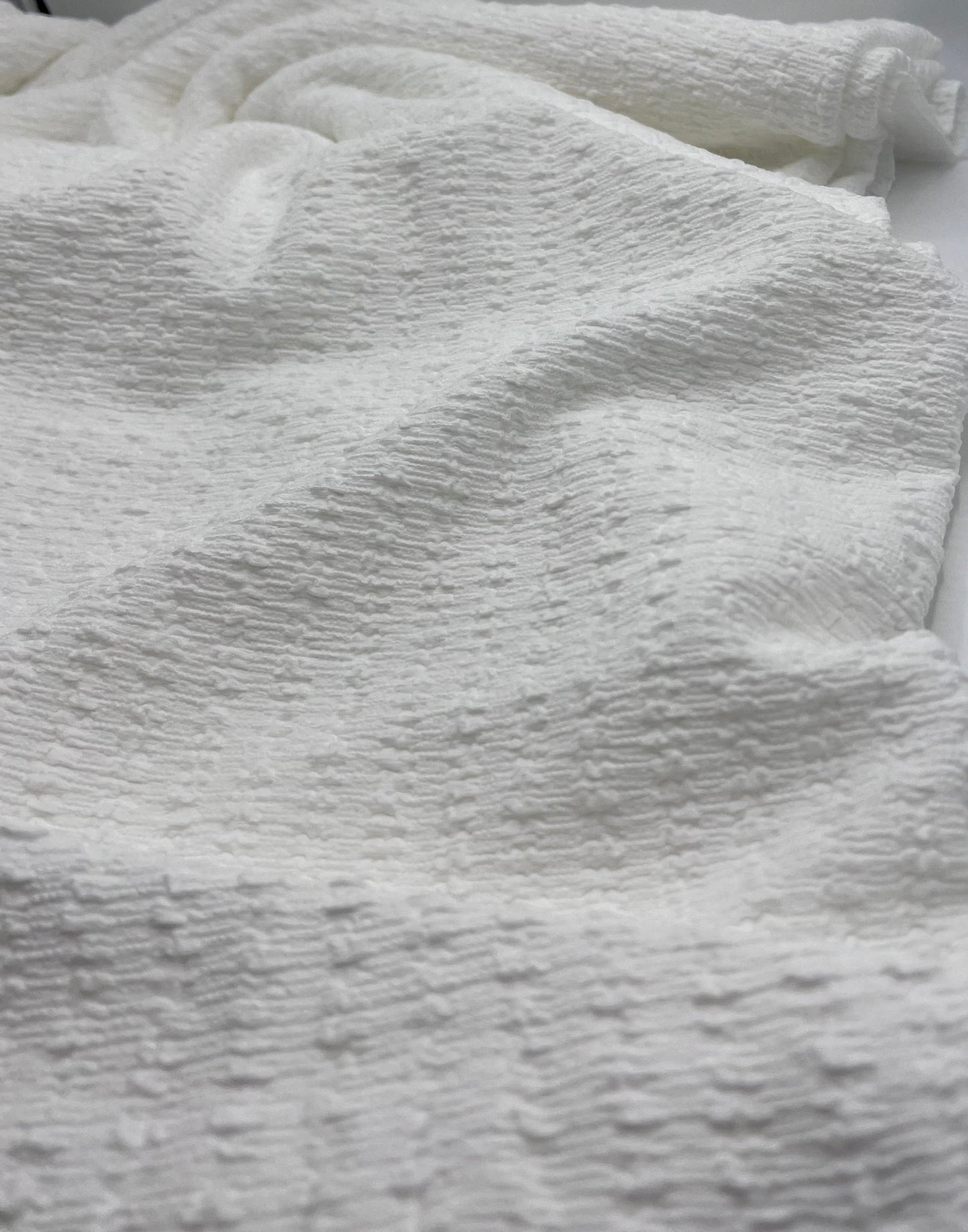 Ivory Popcorn Stretch Fabric - T9 Fabrics