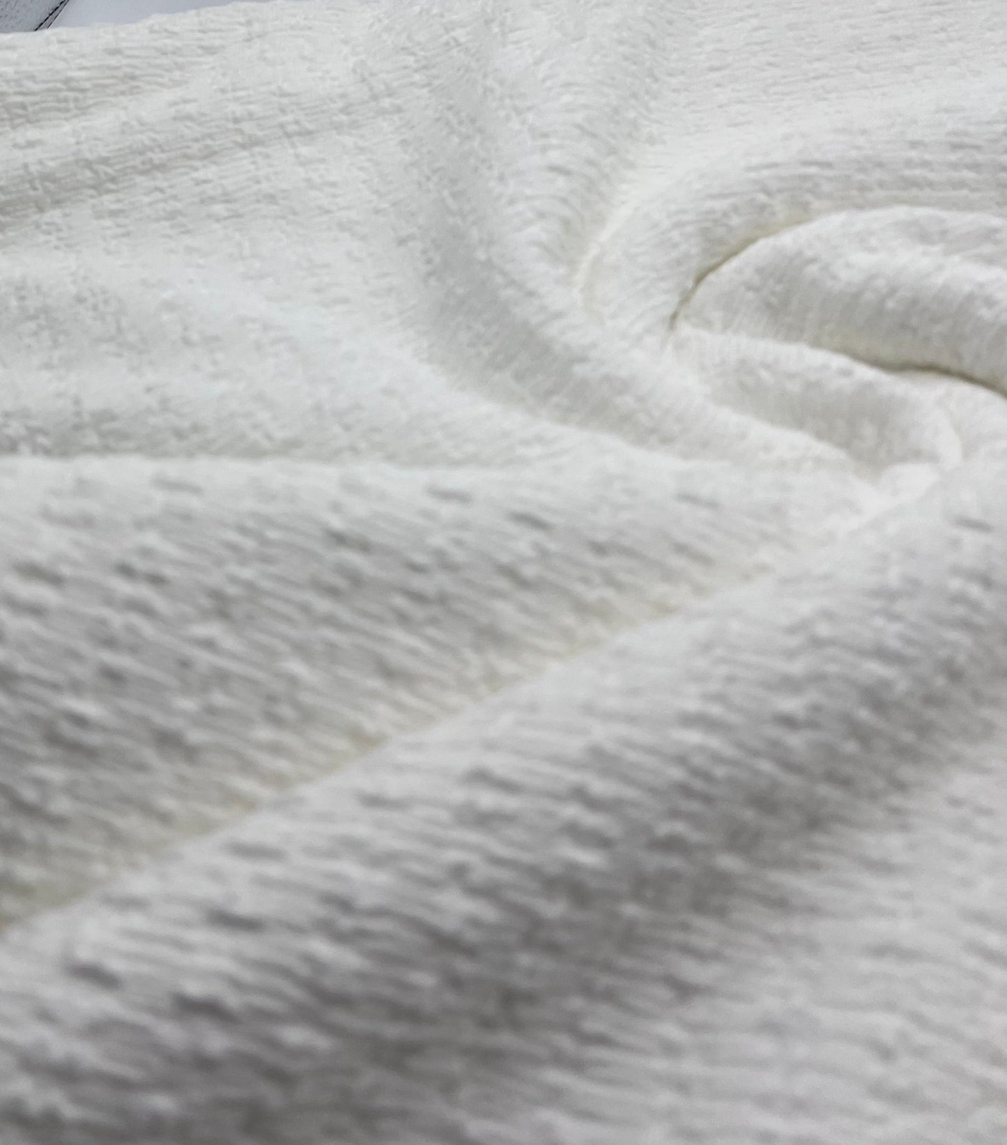 Ivory Popcorn Stretch Fabric - T9 Fabrics