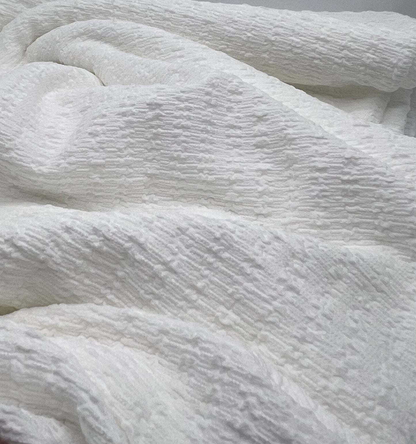 Ivory Popcorn Stretch Fabric - T9 Fabrics
