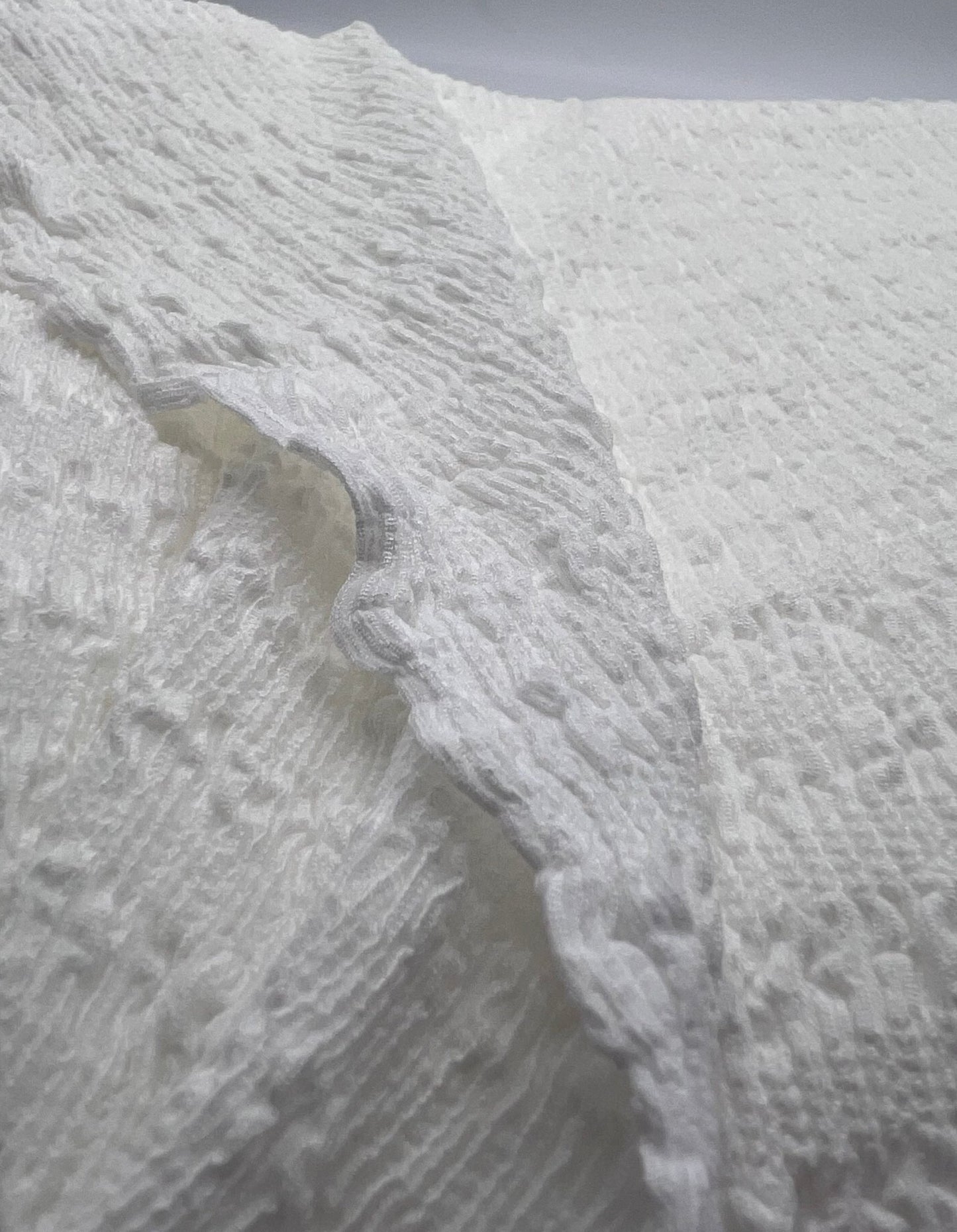Ivory Popcorn Stretch Fabric - T9 Fabrics