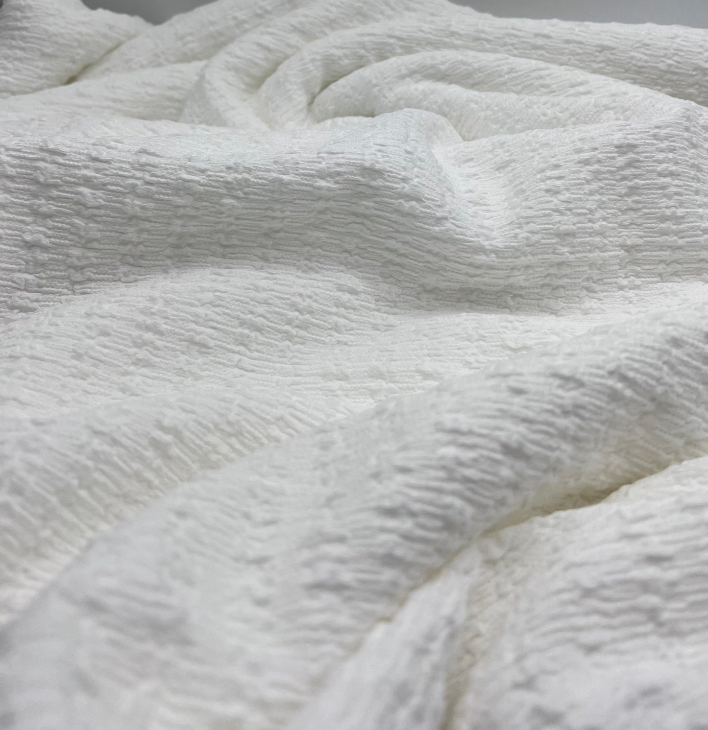Ivory Popcorn Stretch Fabric - T9 Fabrics