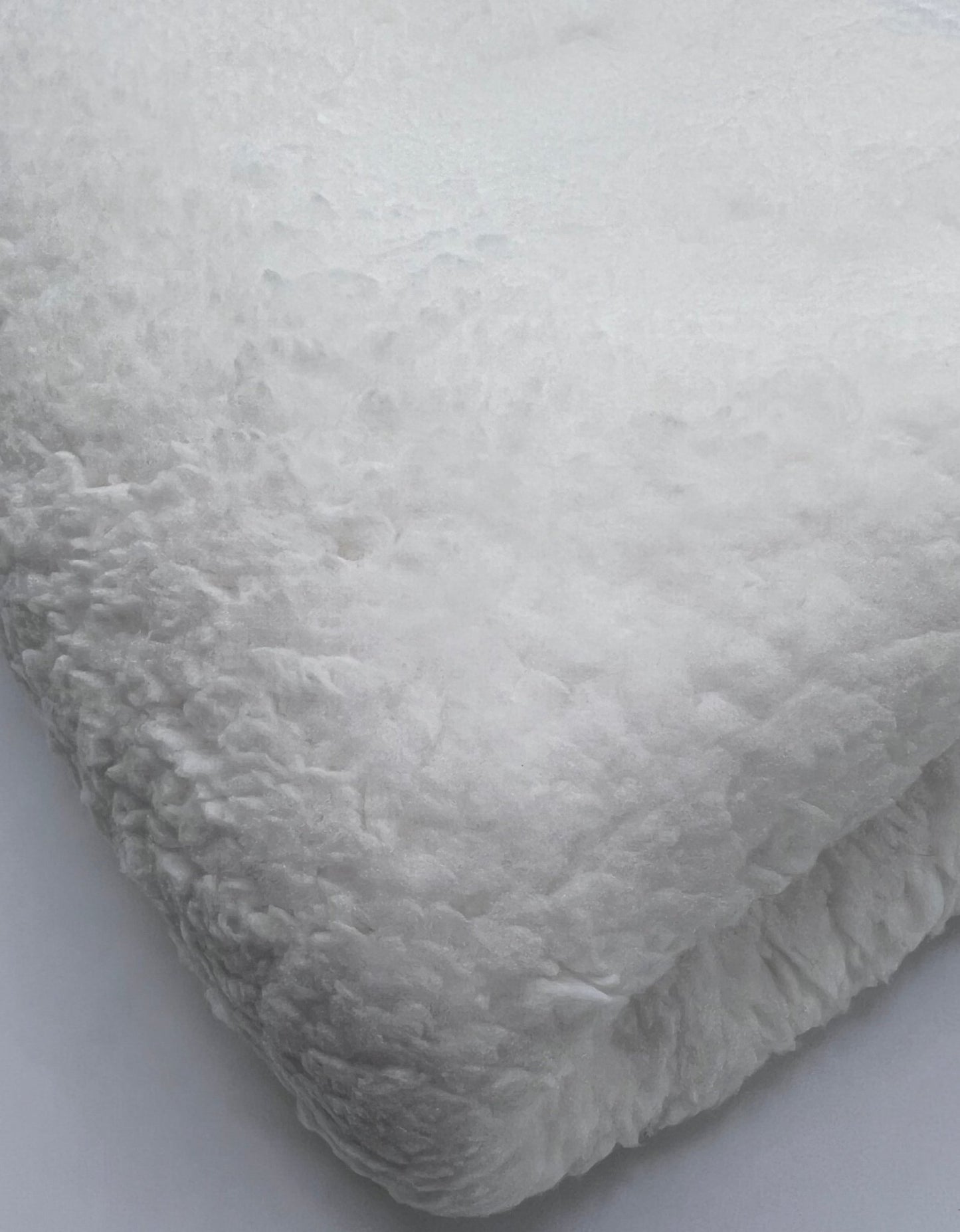 Ivory Sherpa Fleece Fluffy Borg Faux Fur Fabric - T9 Fabrics