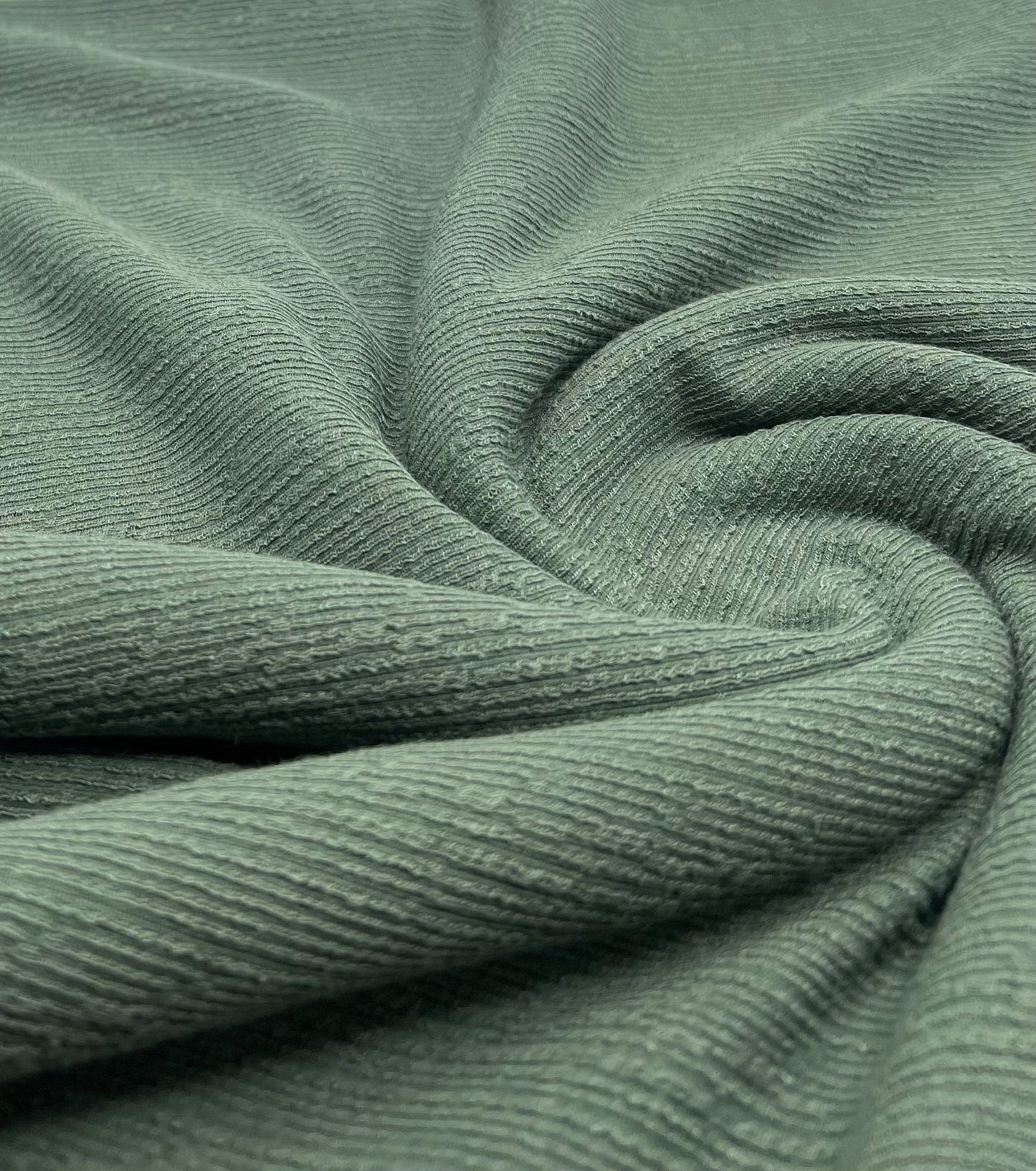 Khaki Green Soft Striped Textured Stretch Fabric - T9 Fabrics