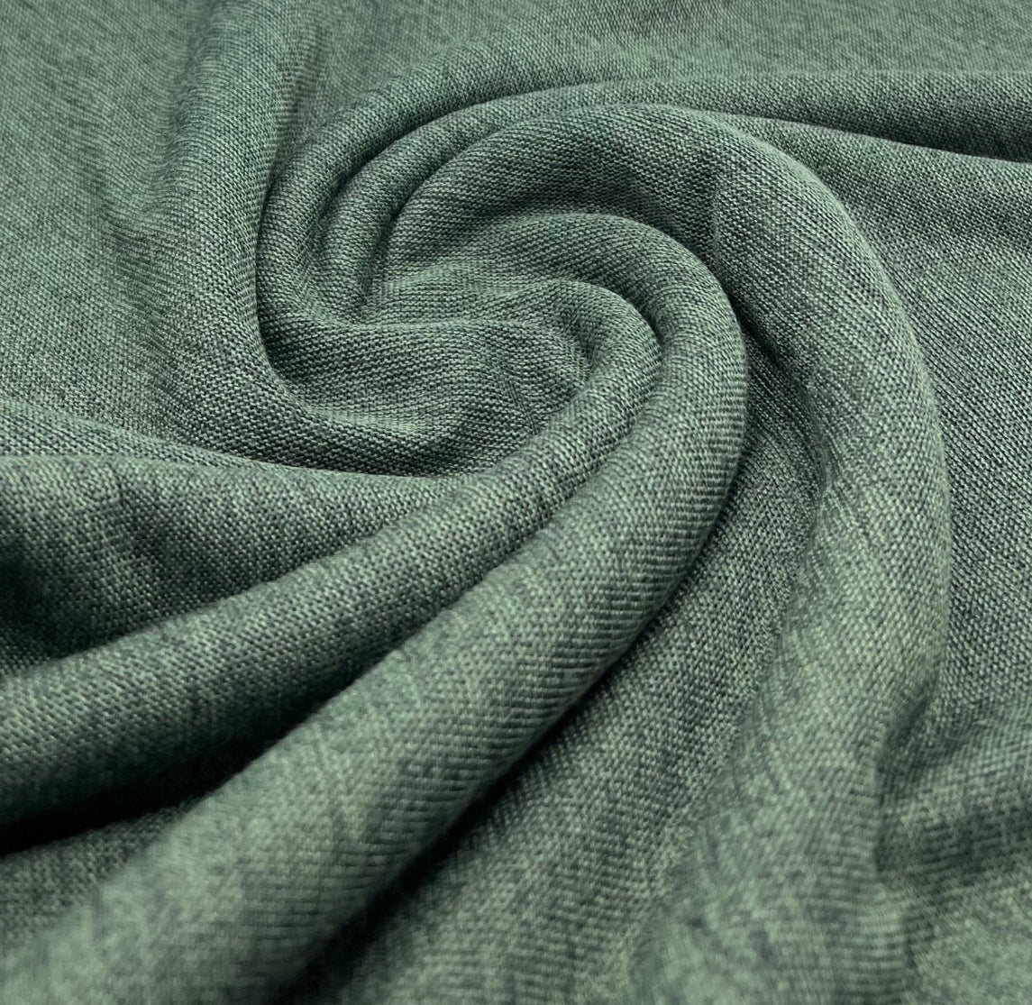 Khaki Melange Knit Stretch Fabric - T9 Fabrics