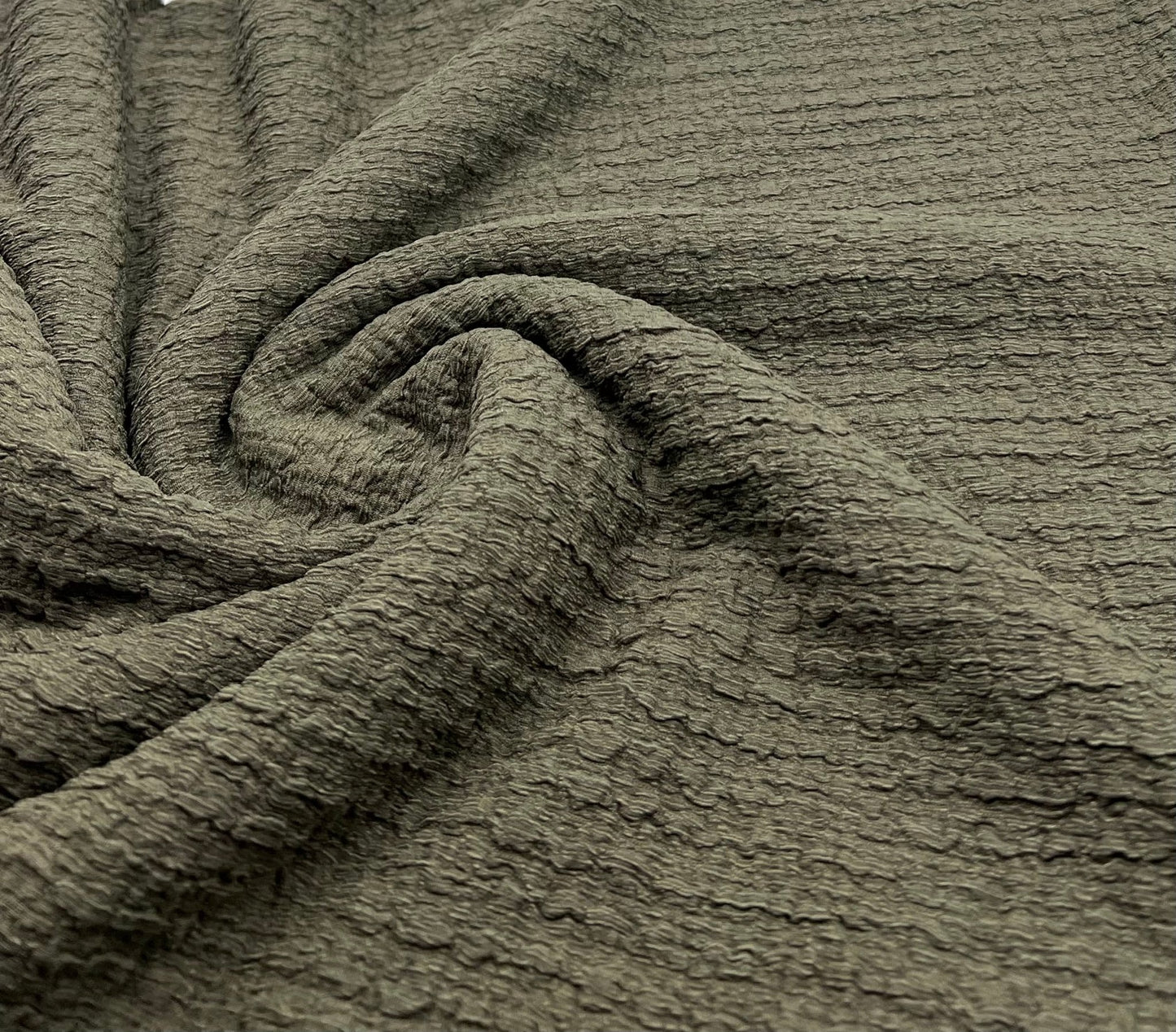 Khaki Nacho Soft Textured Stretch Fabric - T9 Fabrics