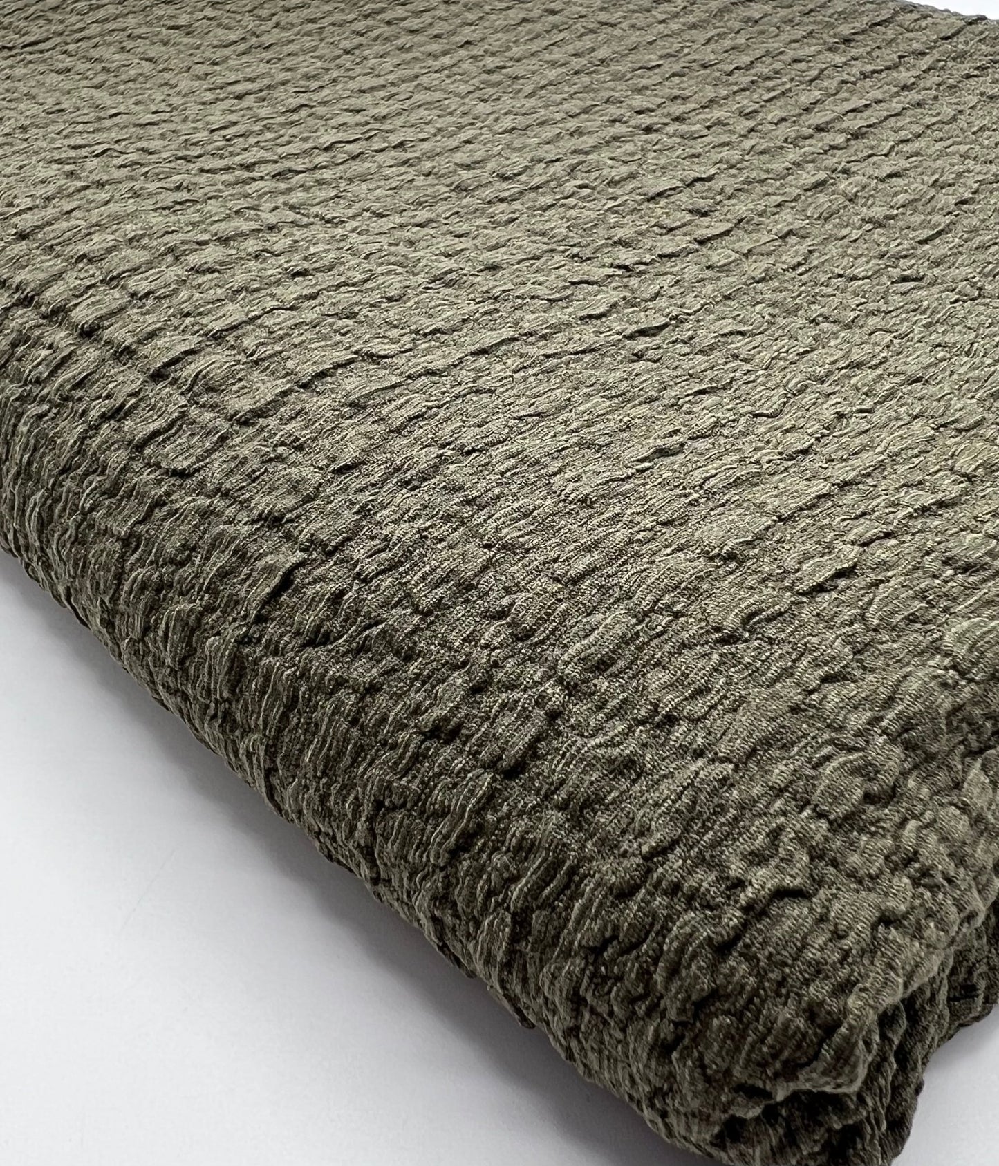 Khaki Nacho Soft Textured Stretch Fabric - T9 Fabrics