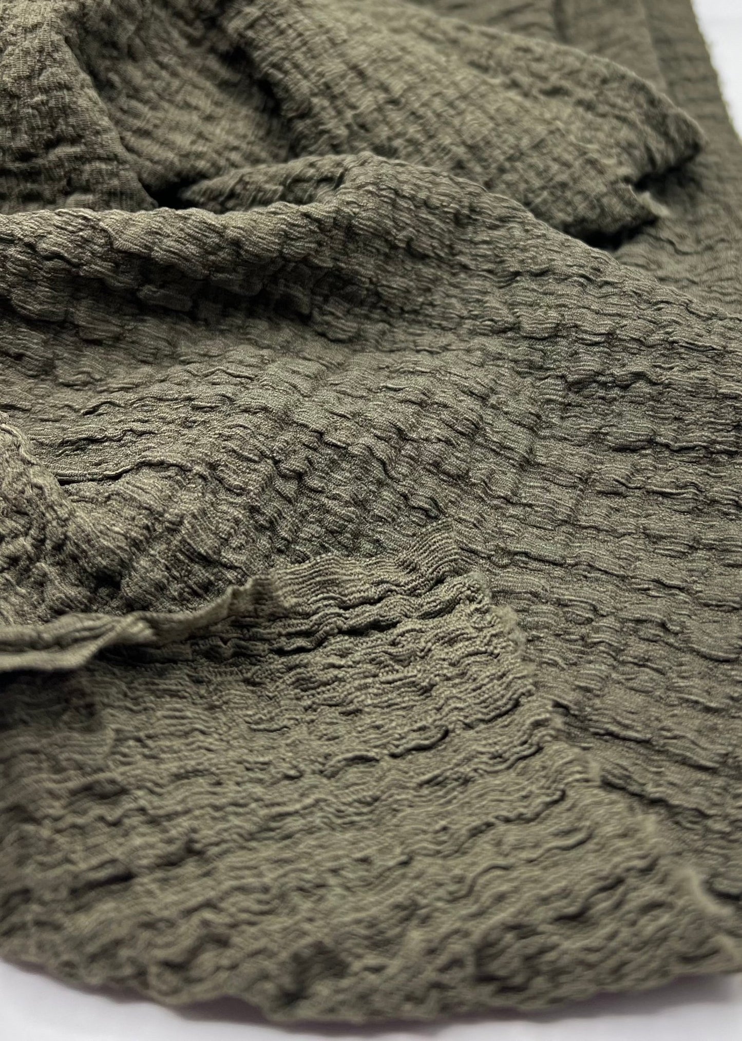 Khaki Nacho Soft Textured Stretch Fabric - T9 Fabrics