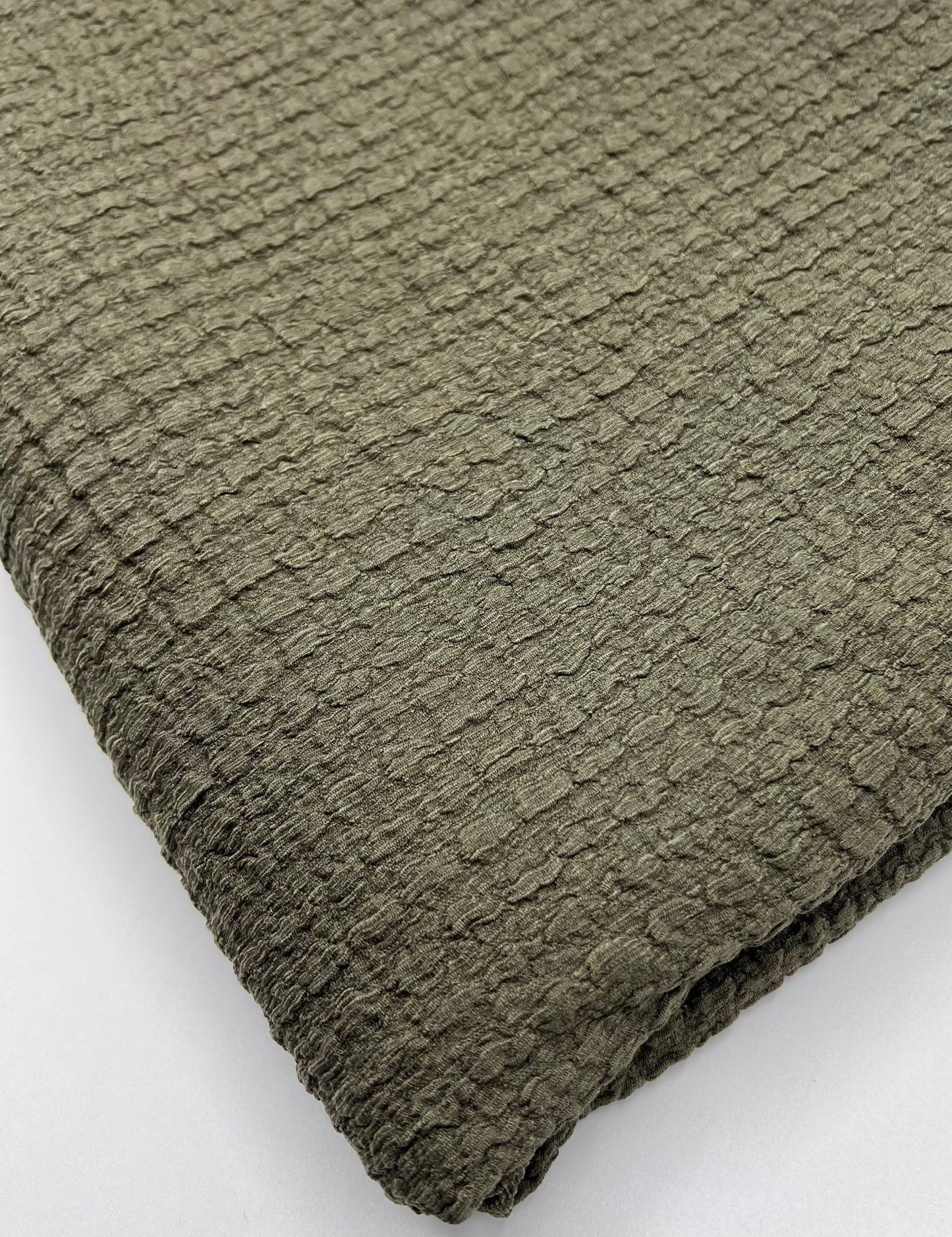 Khaki Nacho Soft Textured Stretch Fabric - T9 Fabrics