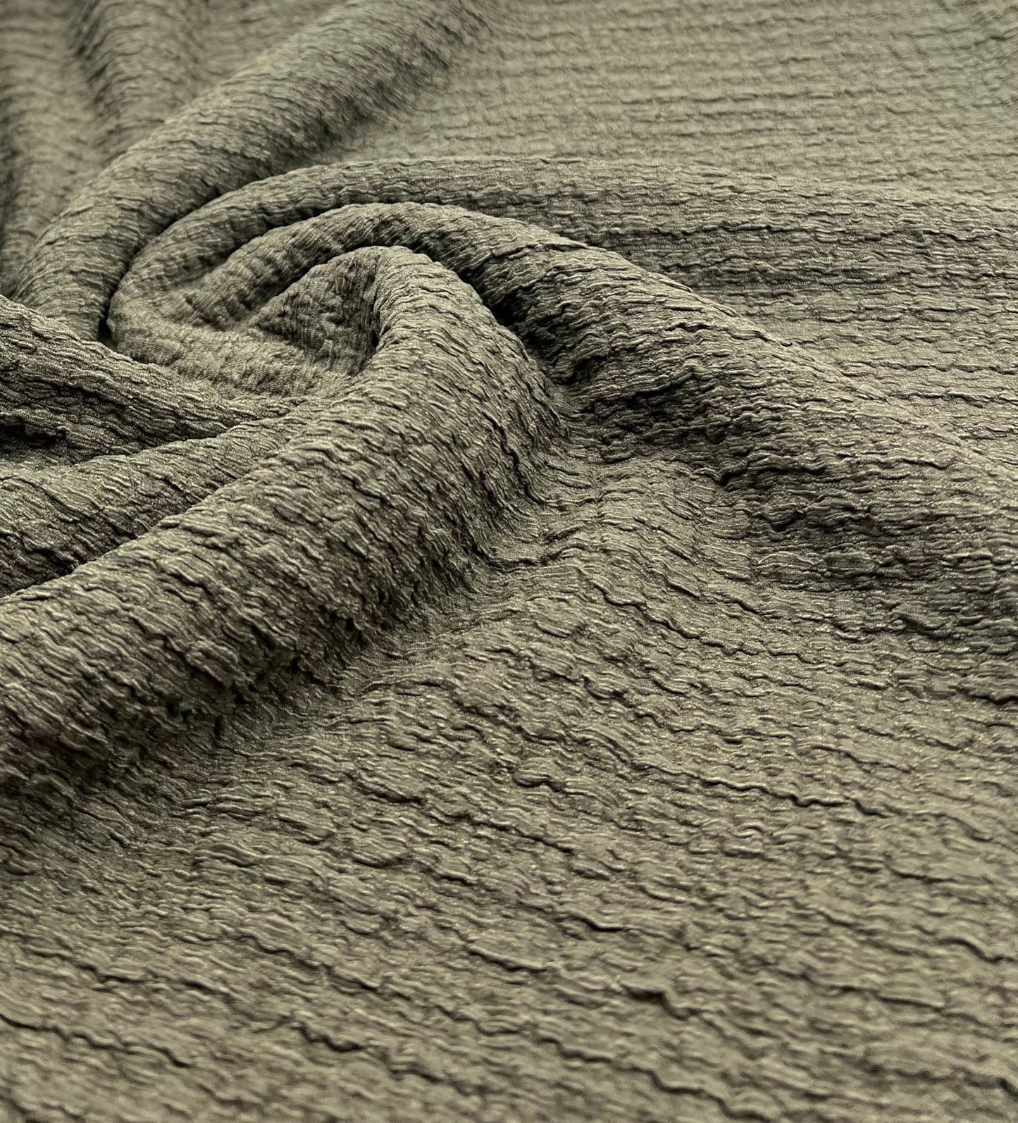 Khaki Nacho Soft Textured Stretch Fabric - T9 Fabrics