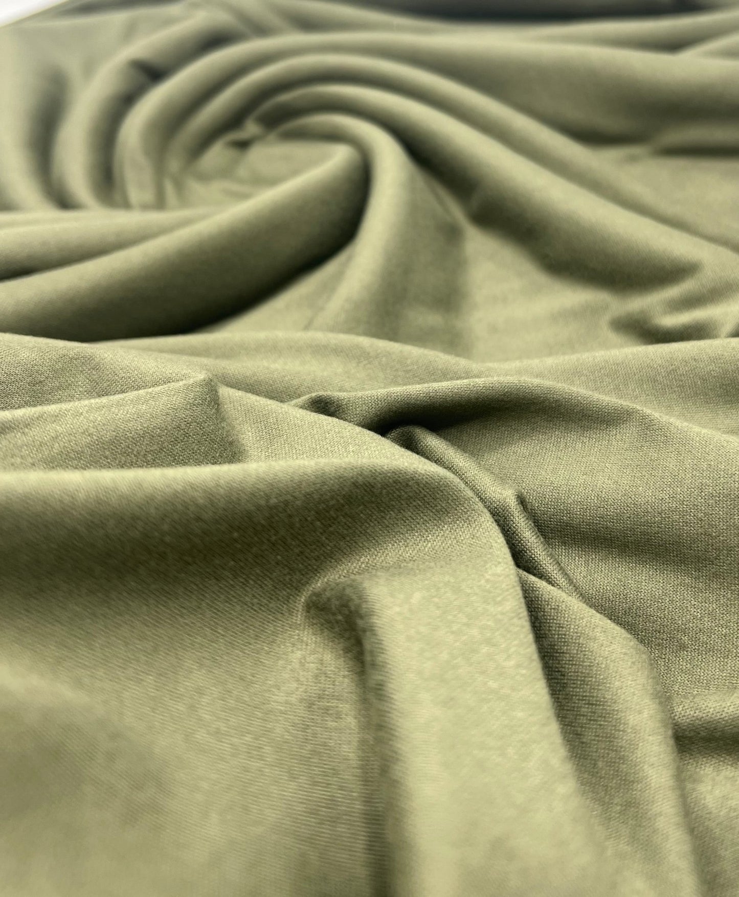 Khaki Plain Super Soft Bogota 4 Way Stretch Fabric - T9 Fabrics