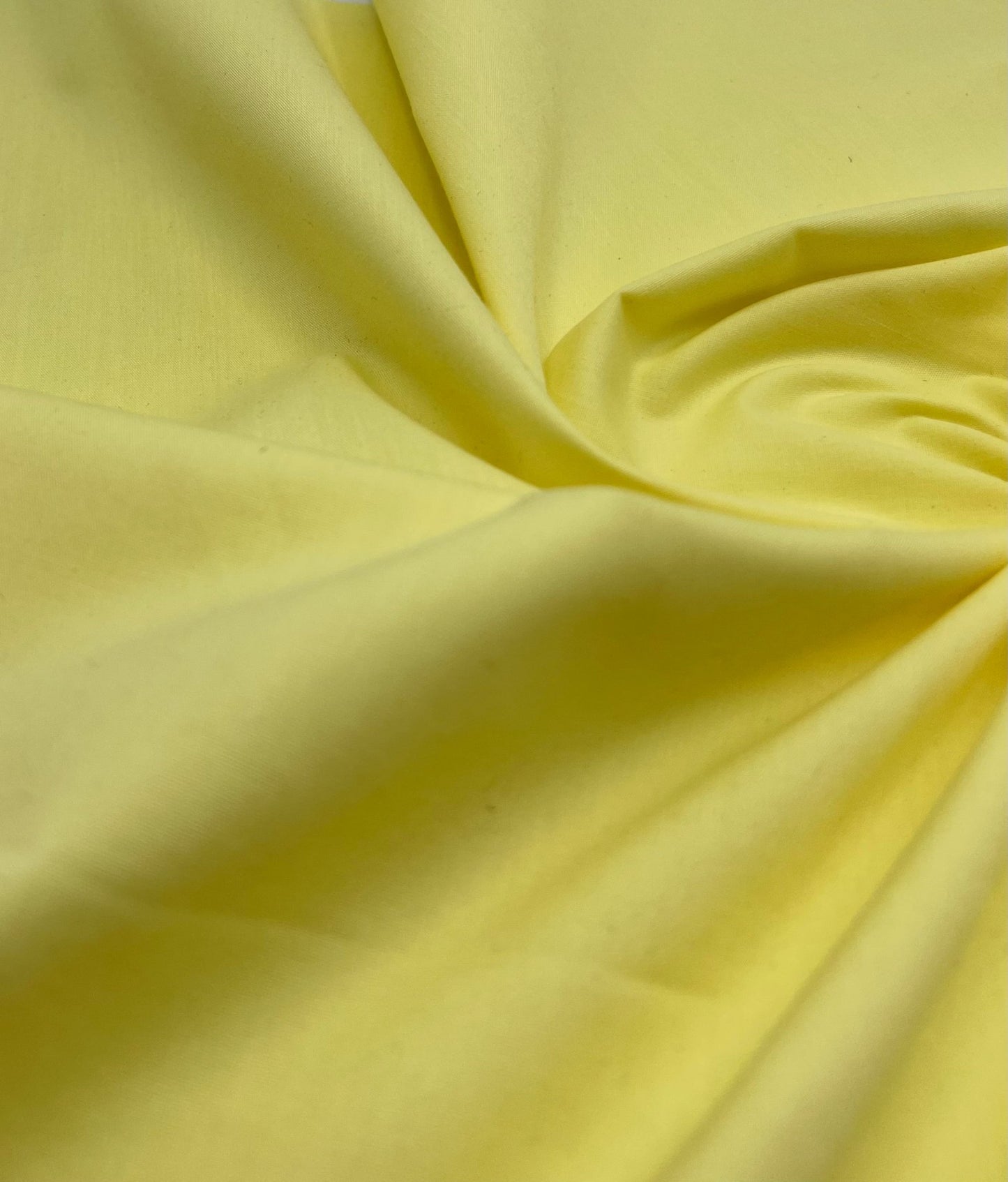 Lemon Plain Poly Cotton 105 GSM 80/20 44 Inch Non Stretch - T9 Fabrics