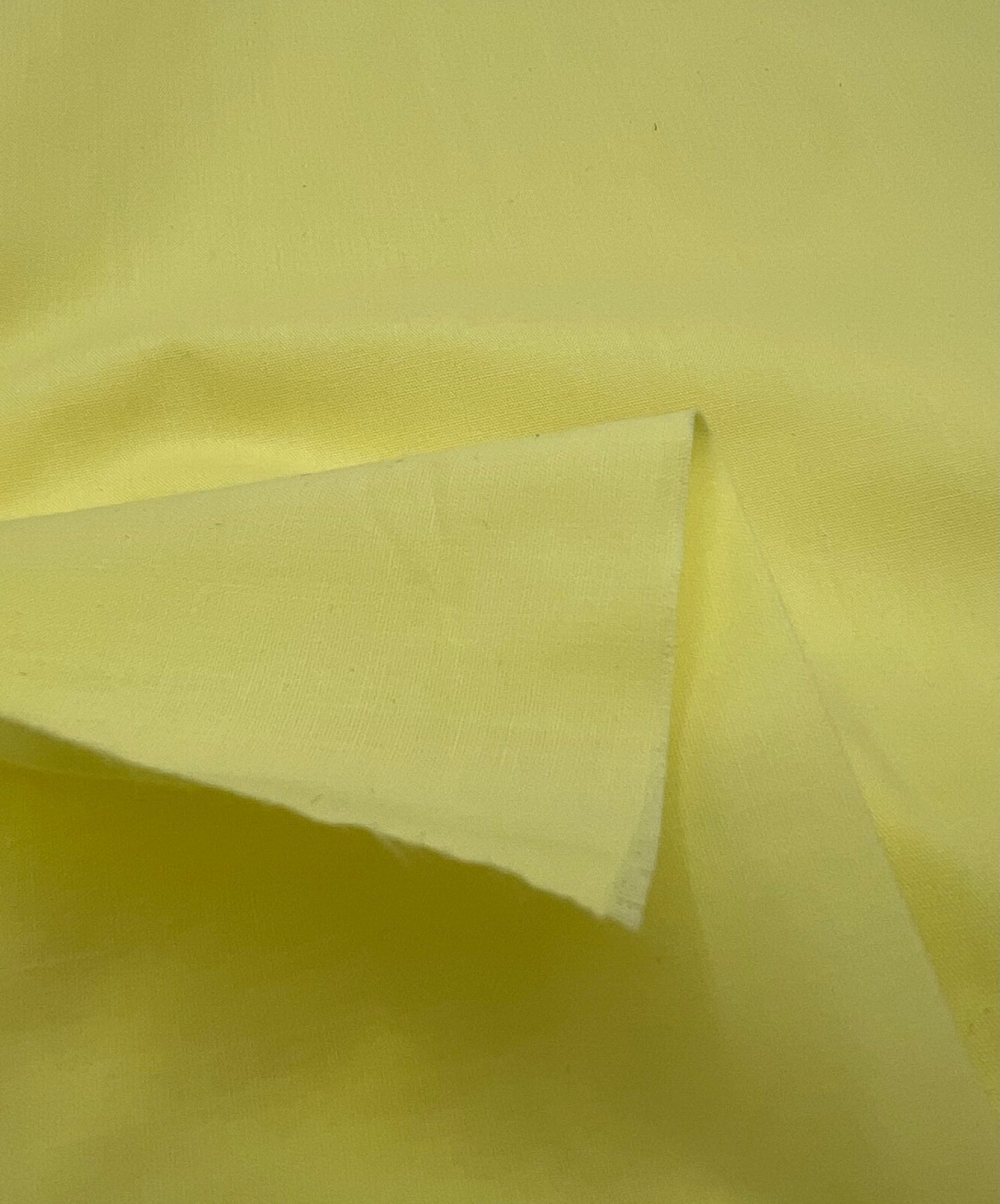 Lemon Plain Poly Cotton 105 GSM 80/20 44 Inch Non Stretch - T9 Fabrics