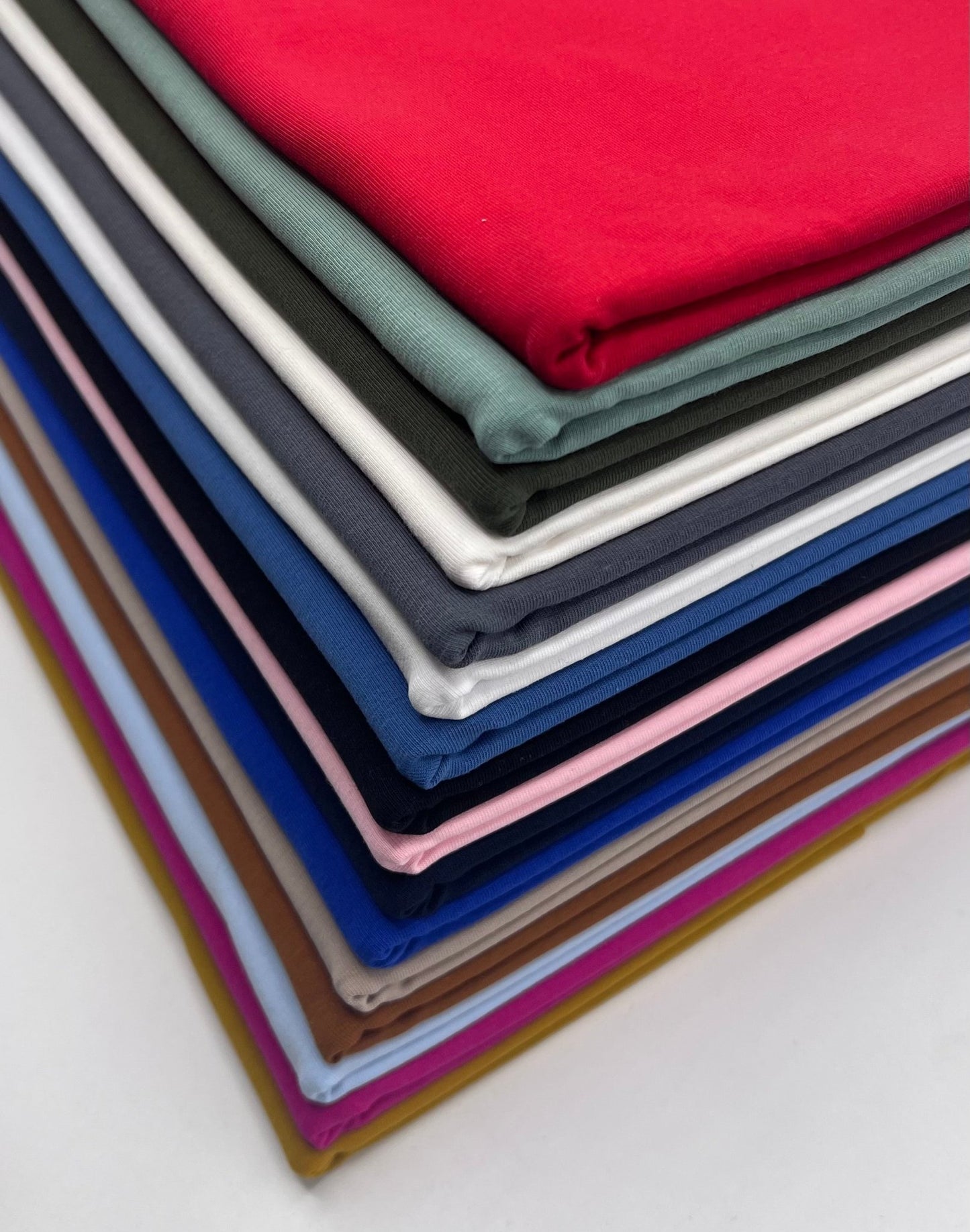 Light Blue Cotton Stretch Jersey 240 GSM 92/8 Lycra 4 Way Stretch - T9 Fabrics