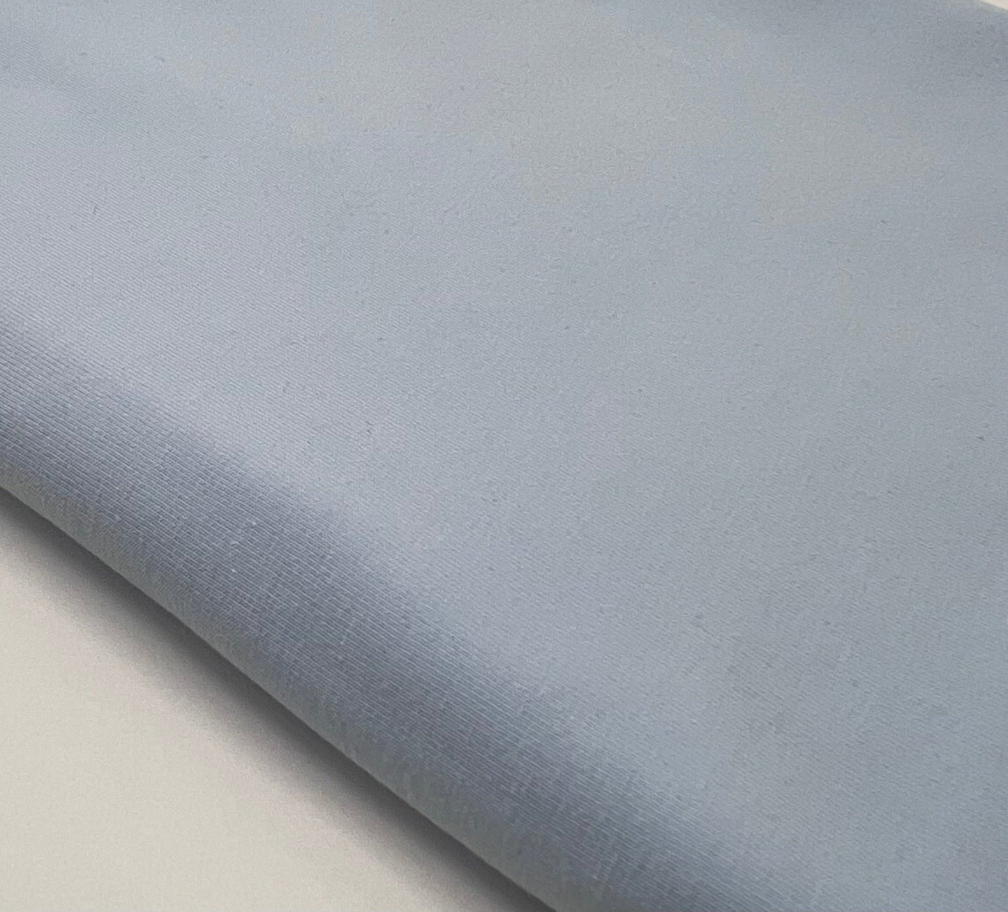 Light Blue Cotton Stretch Jersey 240 GSM 92/8 Lycra 4 Way Stretch - T9 Fabrics